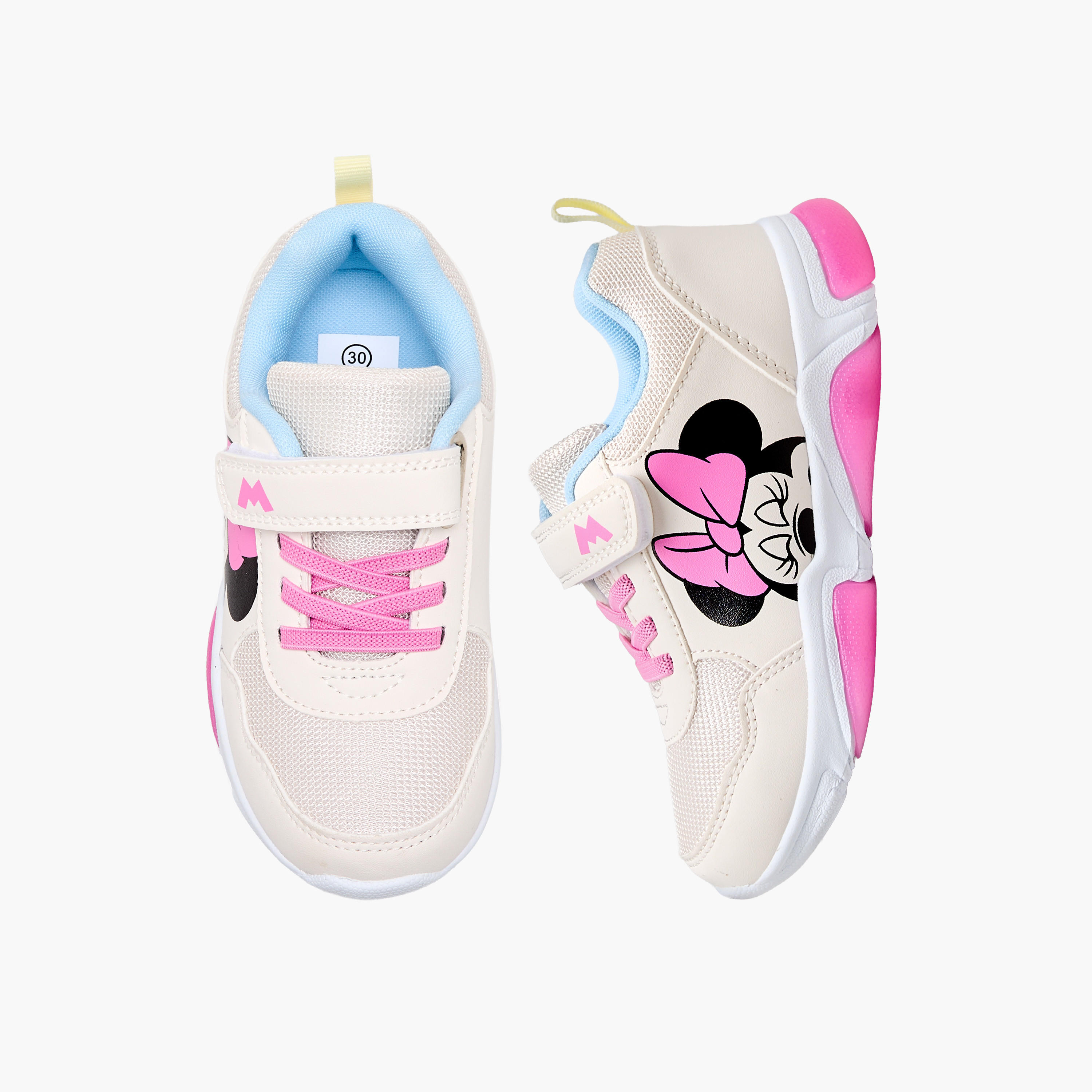 حذاء سنيكرز مضيء بطبعات ميني ماوس للبنات من ديزني-girls-shoes-sneakers-image-1