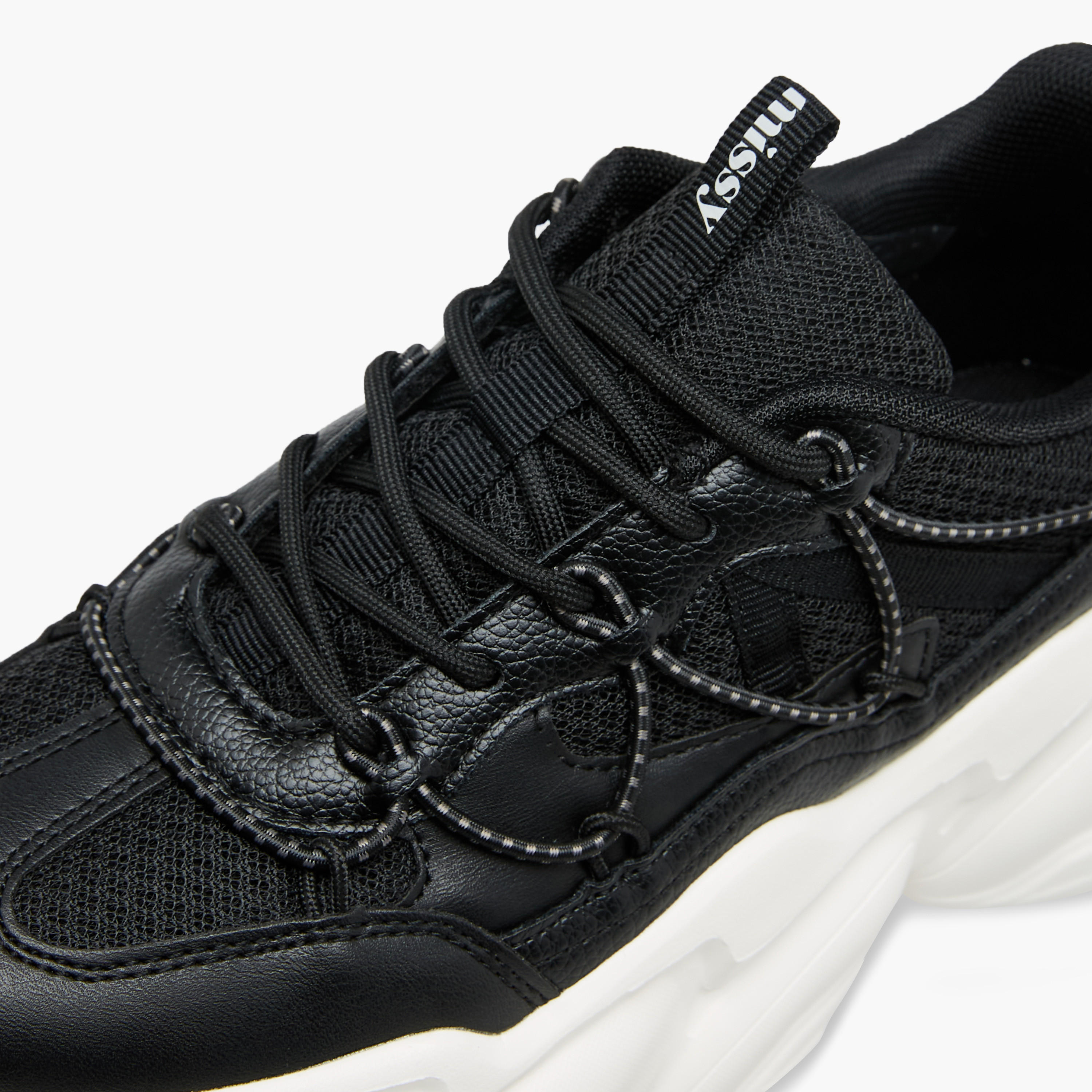 Missy Panelled Chunky Sneakers with Lace-Up Closure-women-shoes-sneakers-image-4