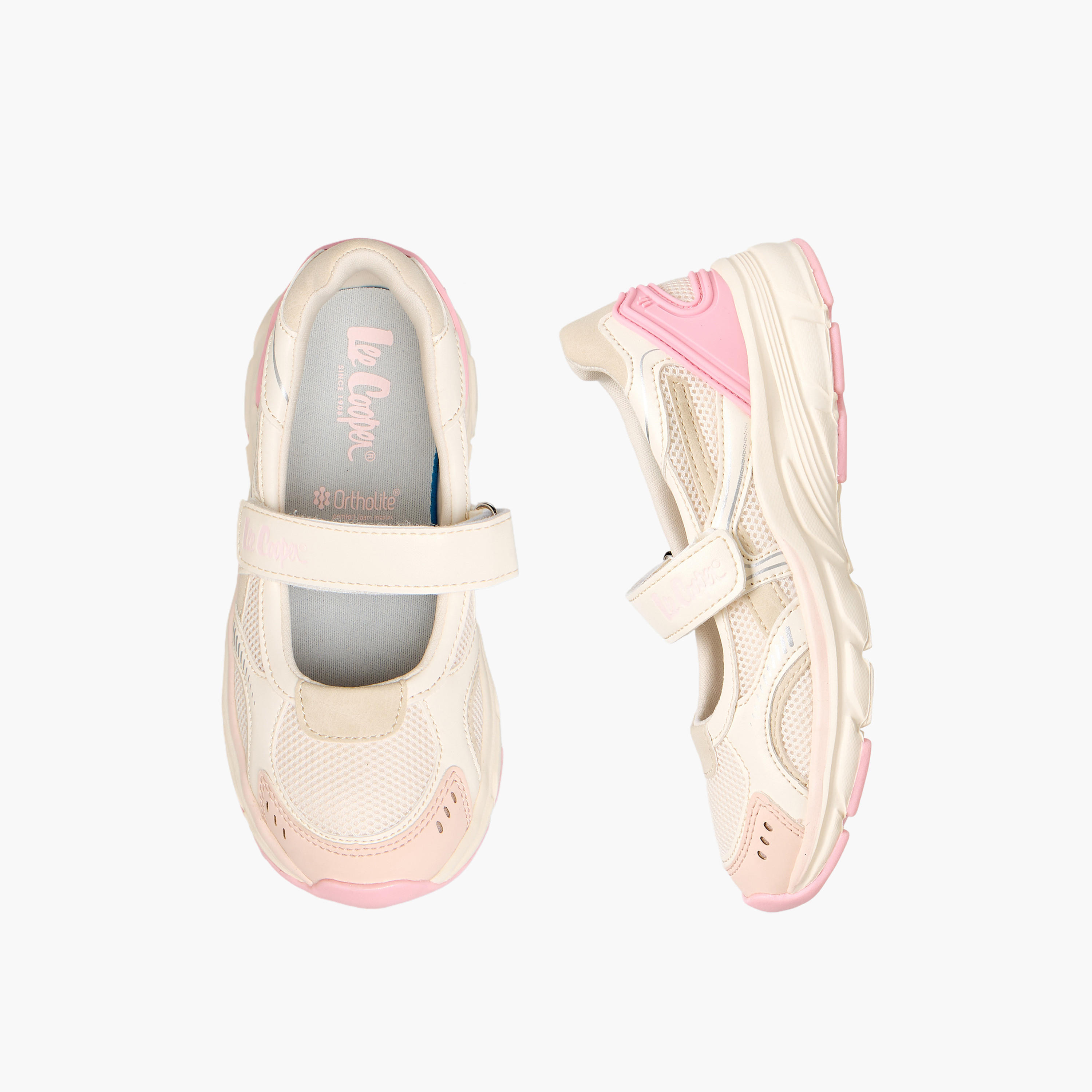 Lee Cooper Girls Hook and Loop Mary Jane Shoes-girls-shoes-maryjanes-image-1