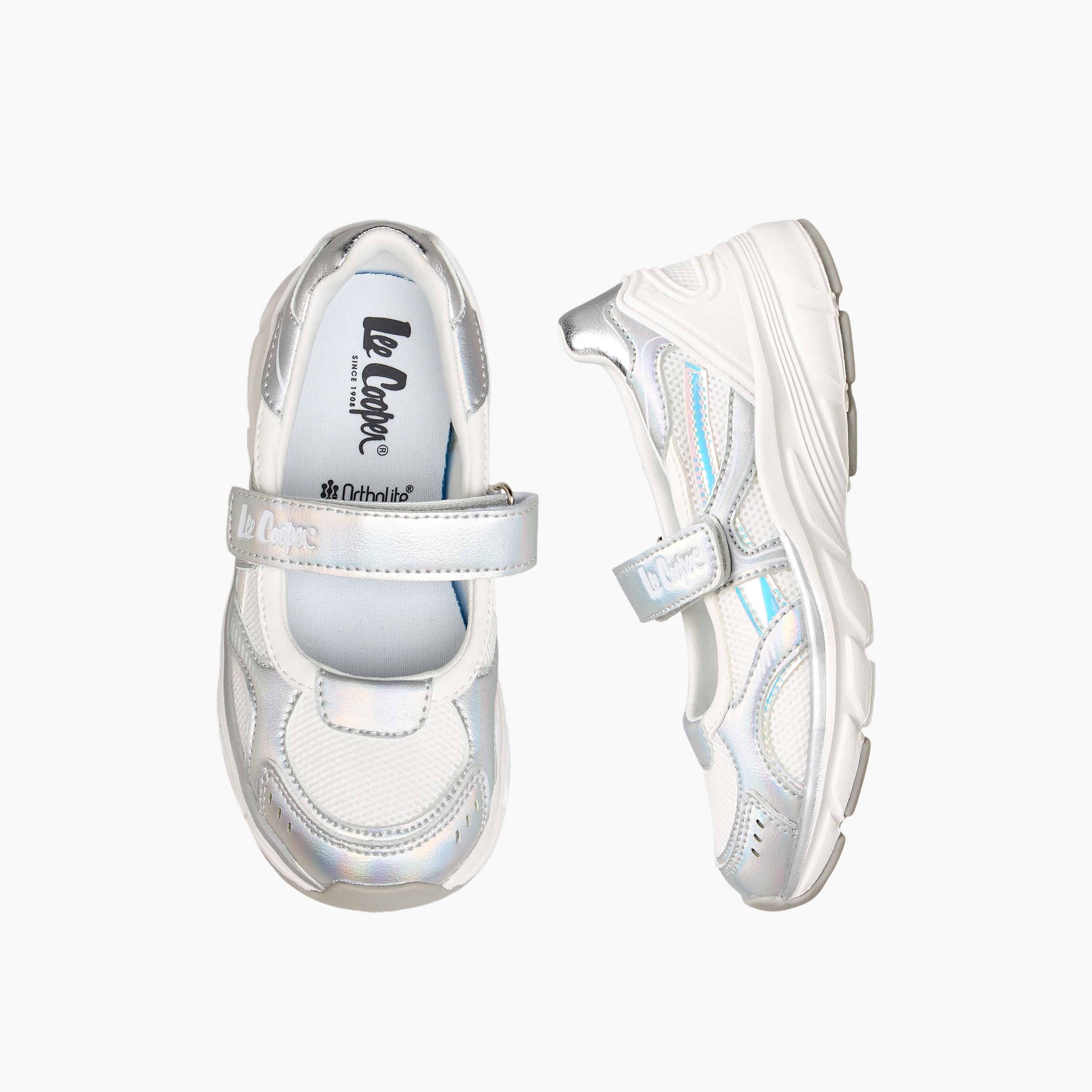حذاء ماري جين بشريط إغلاق لاصق للبنات من لي كوبر-girls-shoes-maryjanes-image-1