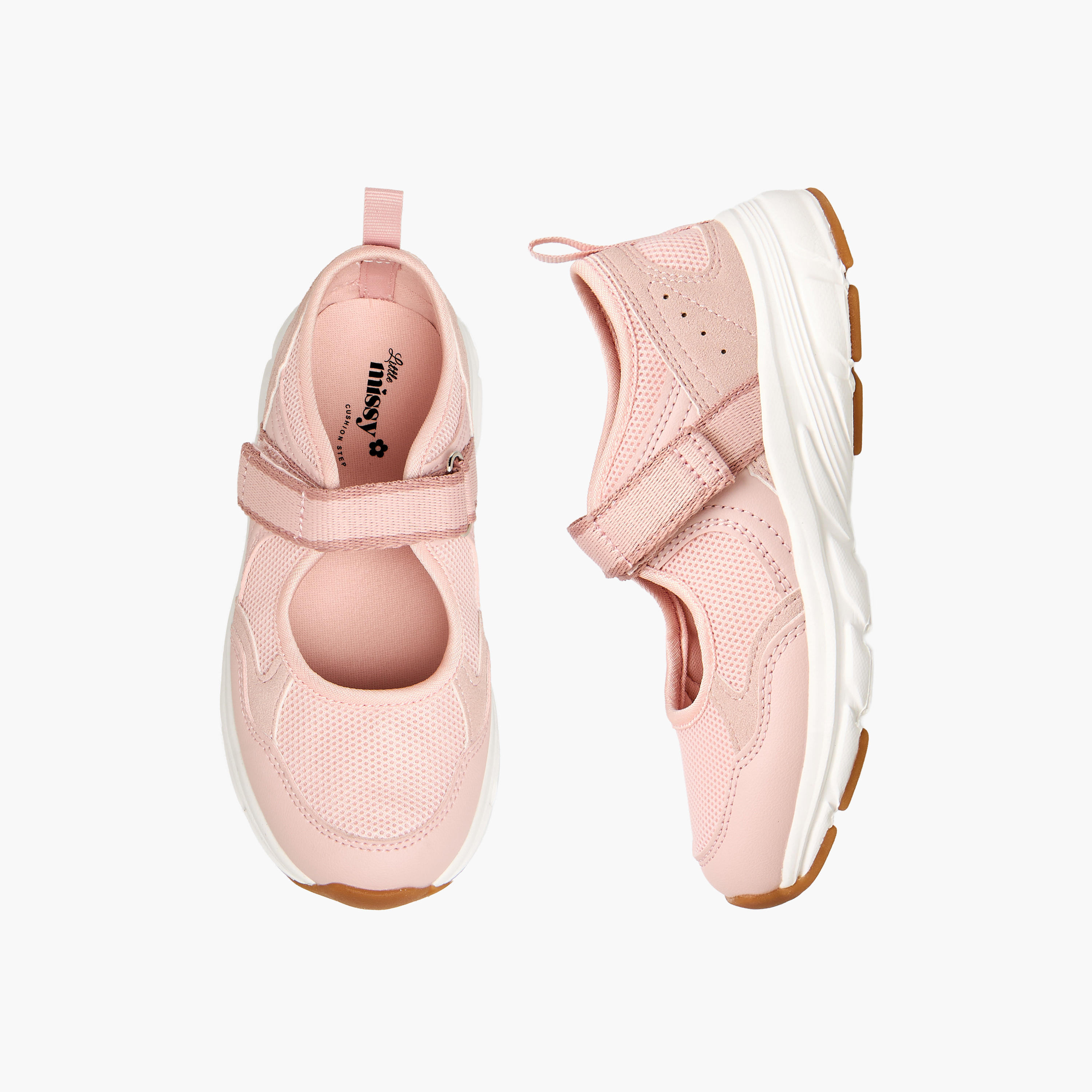 Little Missy Girls Hook and Loop Sports Shoes-girls-shoes-maryjanes-image-1