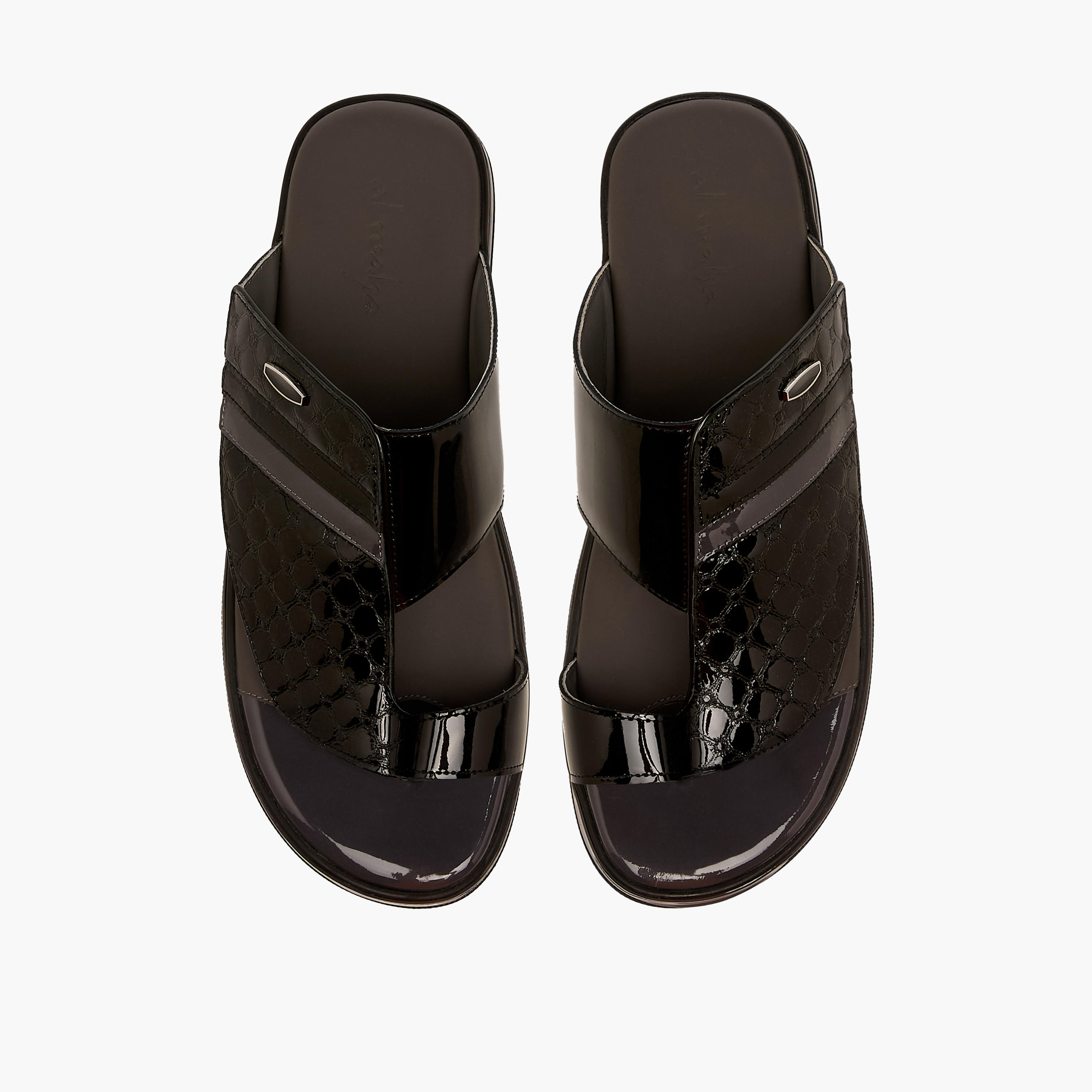Al Waha Men Leather Arabic Sandals-men-shoes-sandals-image-1