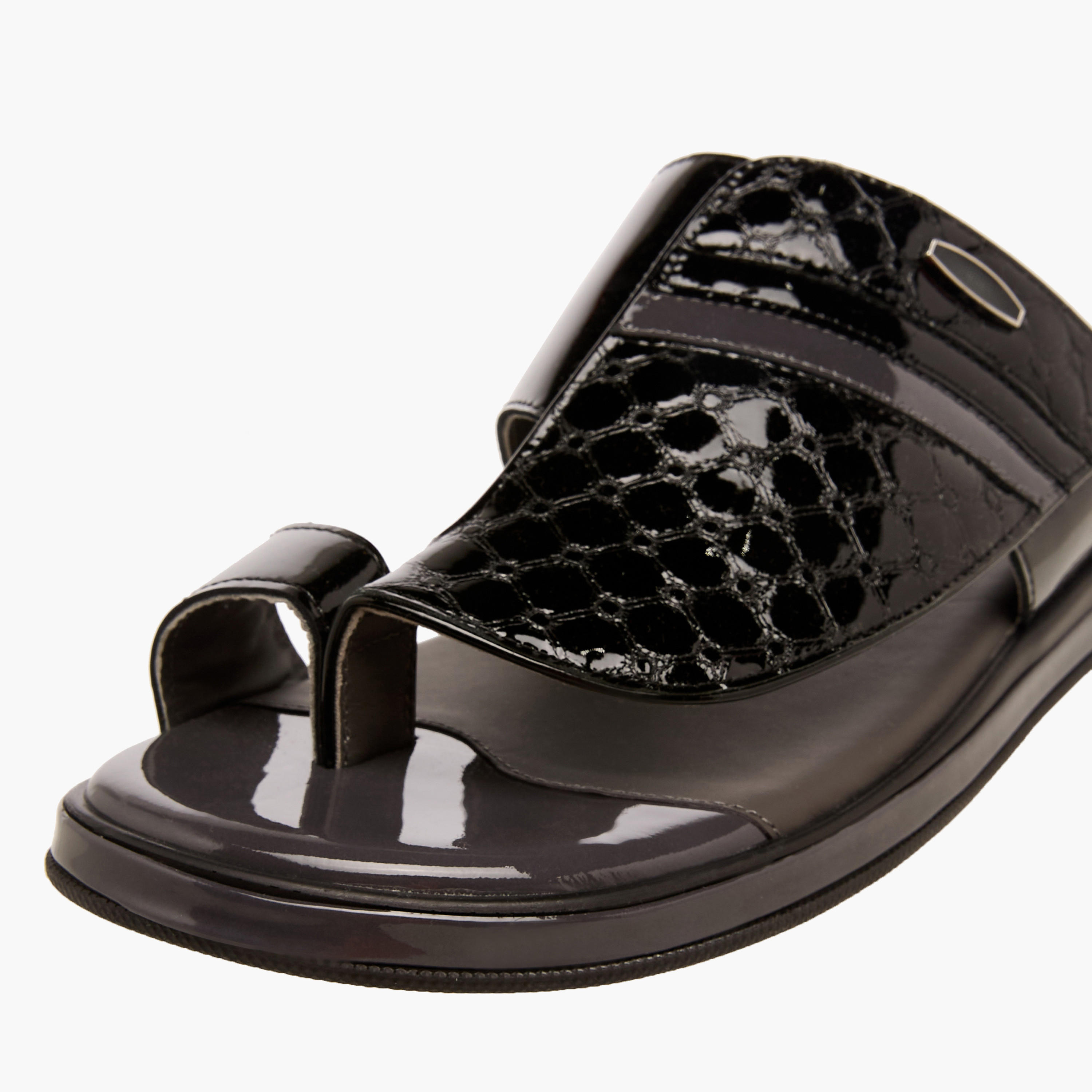 Al Waha Men Leather Arabic Sandals-men-shoes-sandals-image-4