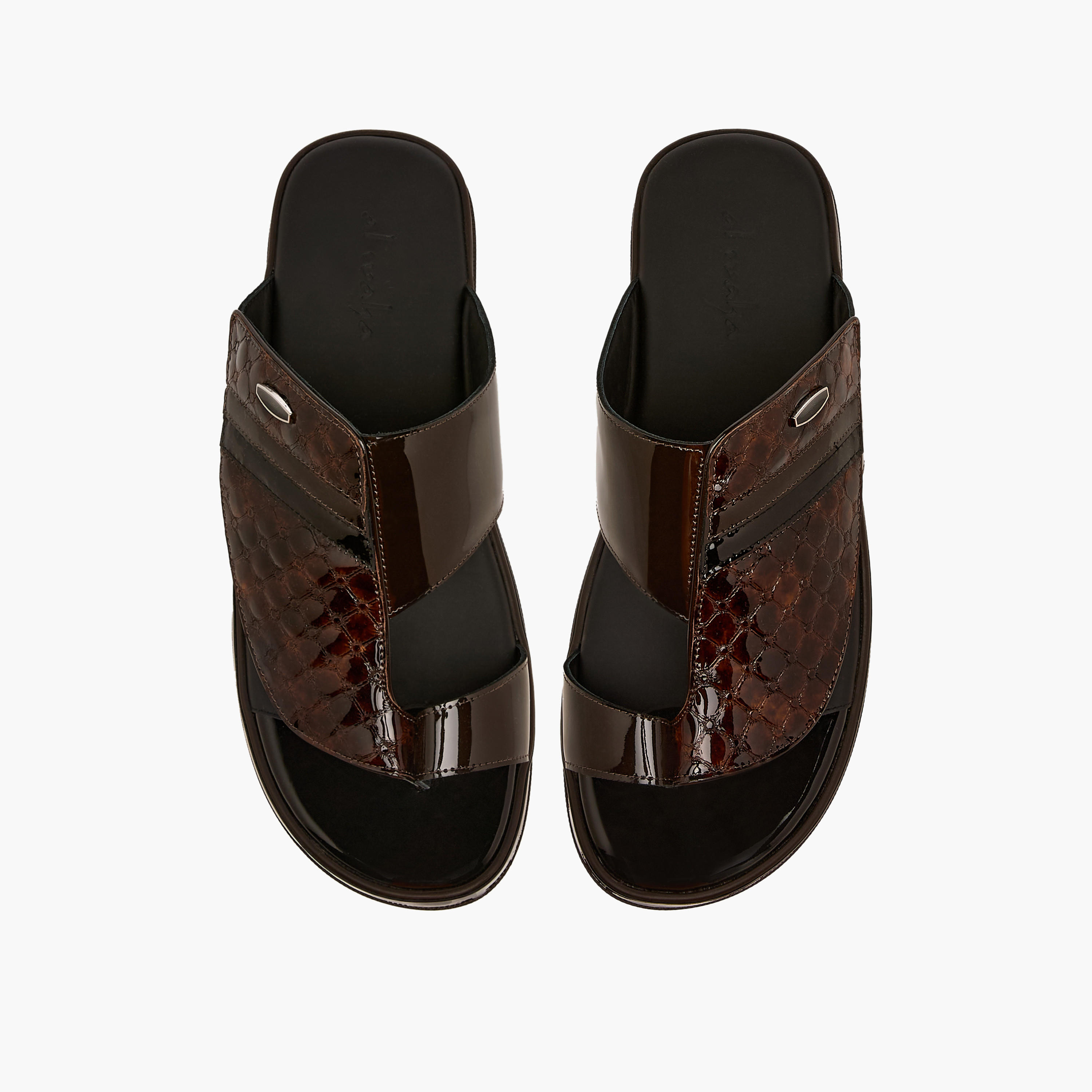 Al Waha Men Leather Arabic Sandals-men-shoes-sandals-image-1