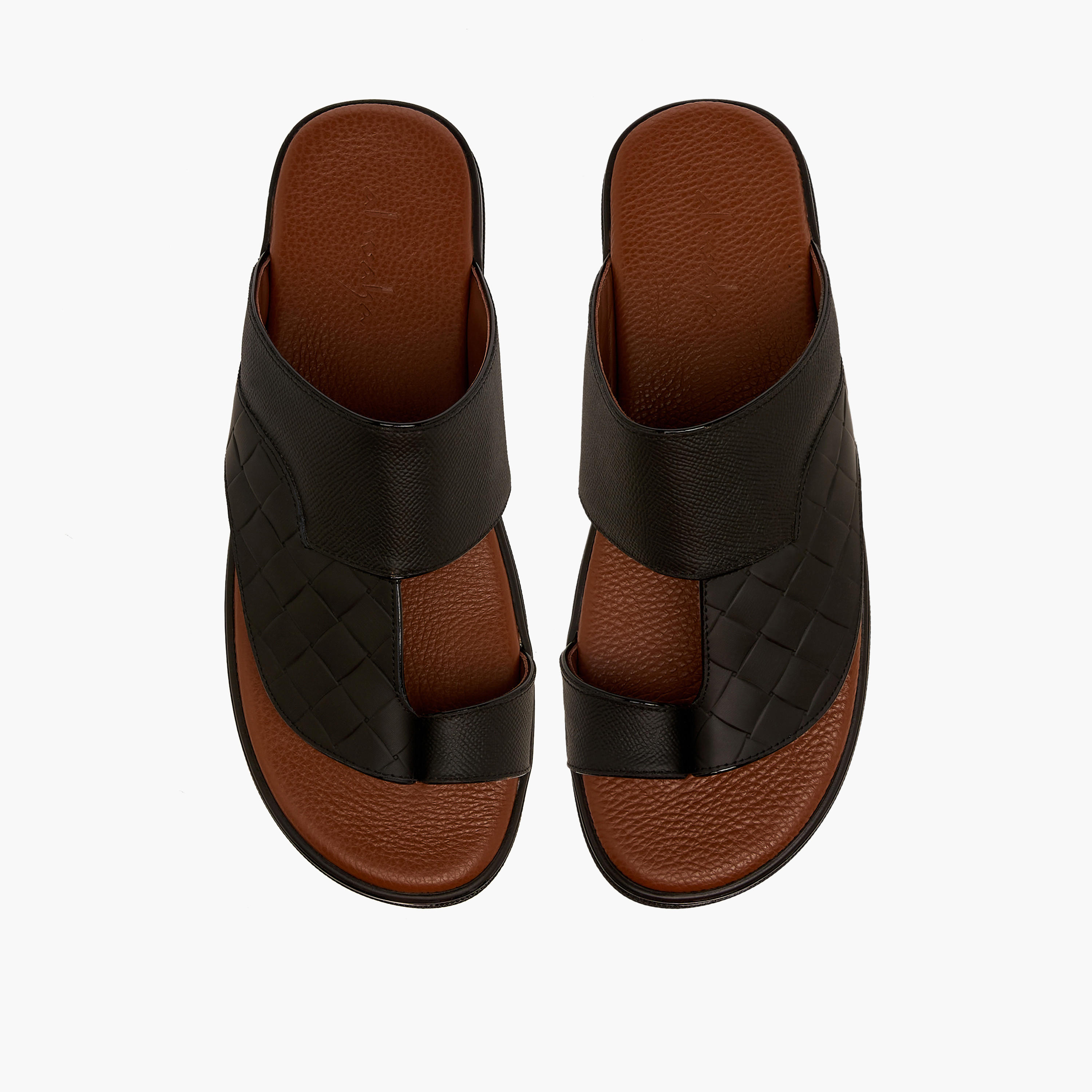 Al Waha Men Leather Arabic Sandals-men-shoes-sandals-image-1