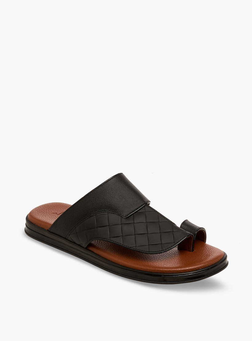 Al Waha Men Leather Arabic Sandals-men-shoes-sandals-image-2