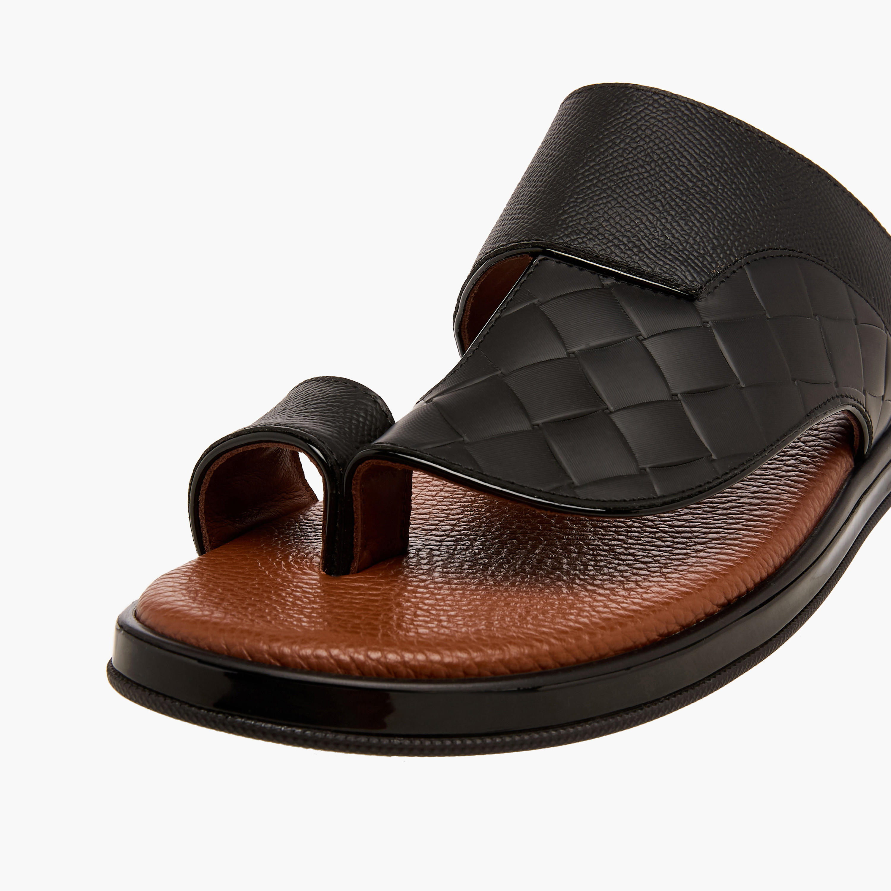 Al Waha Men Leather Arabic Sandals-men-shoes-sandals-image-4