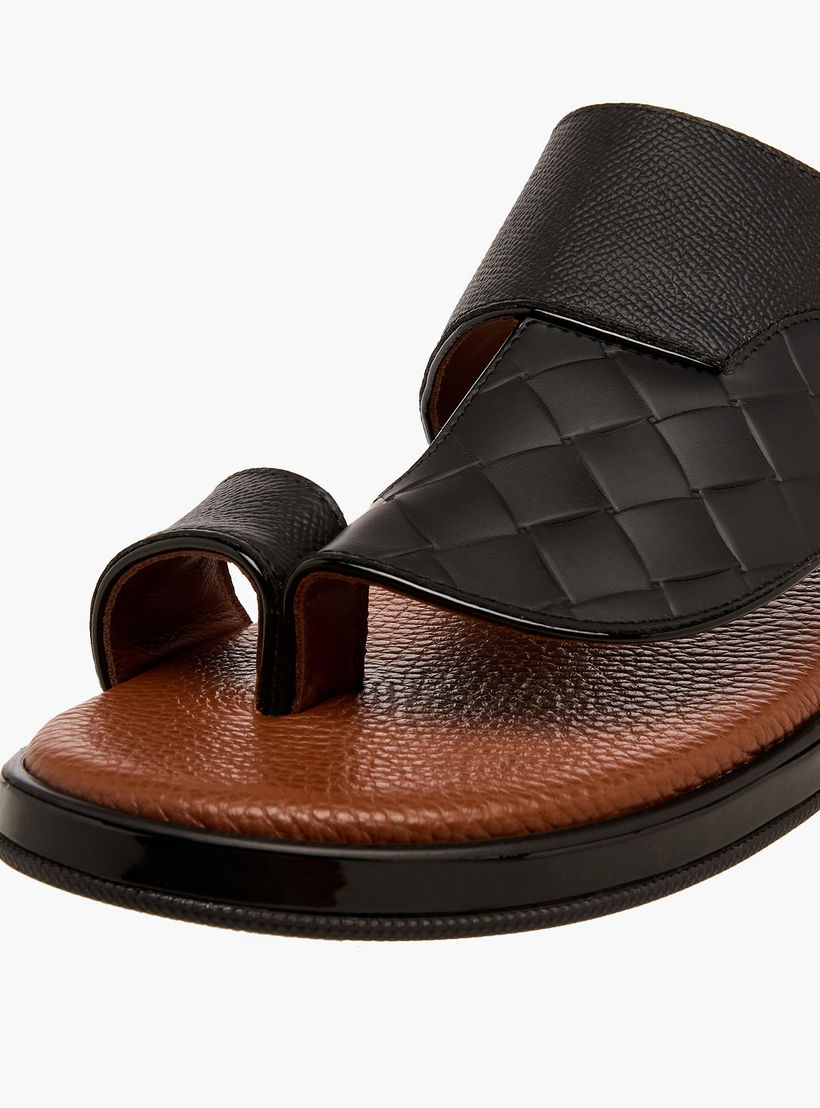 Al Waha Men Leather Arabic Sandals-men-shoes-sandals-image-4