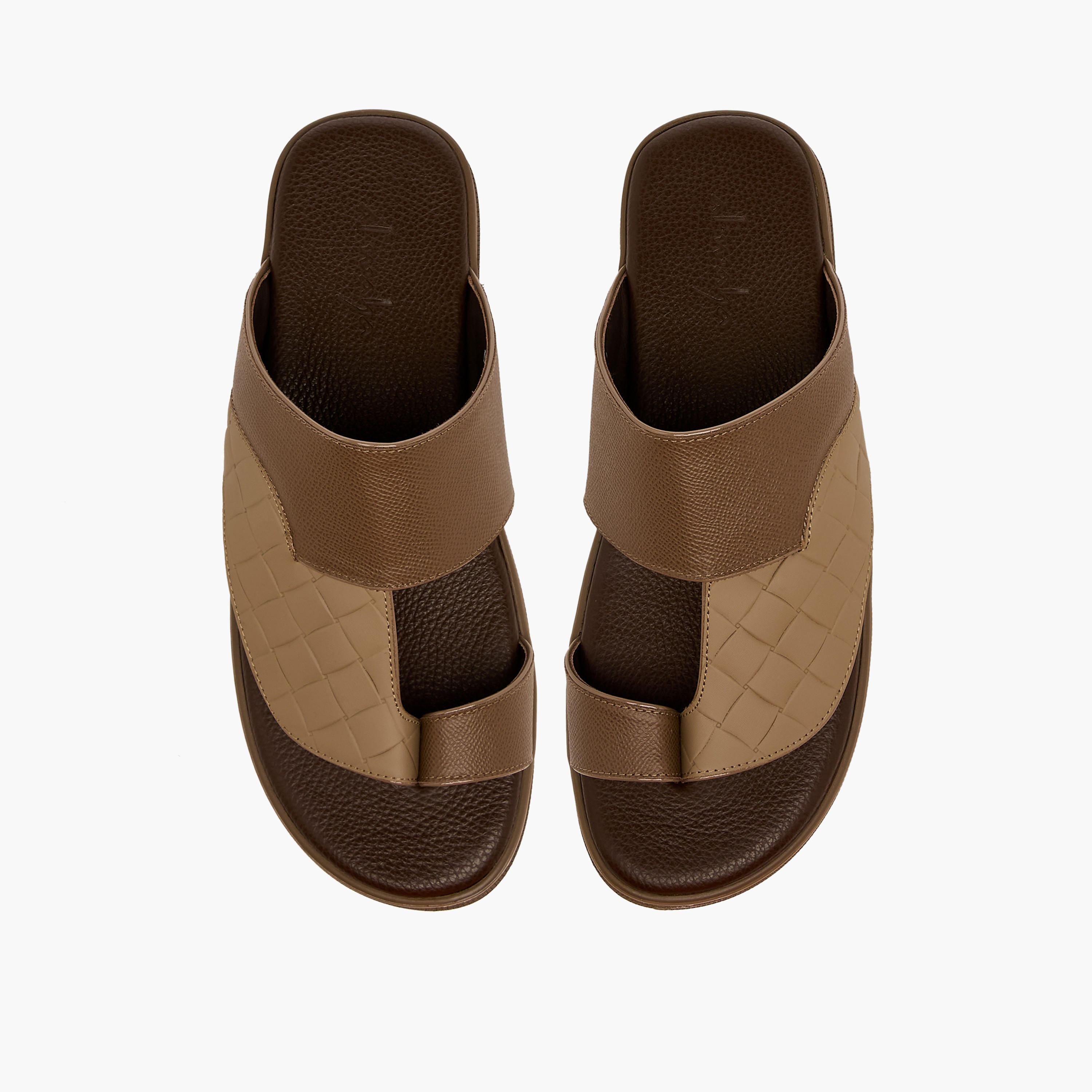 صندل عربي جلد للرجال من الواحة-men-shoes-sandals-image-1