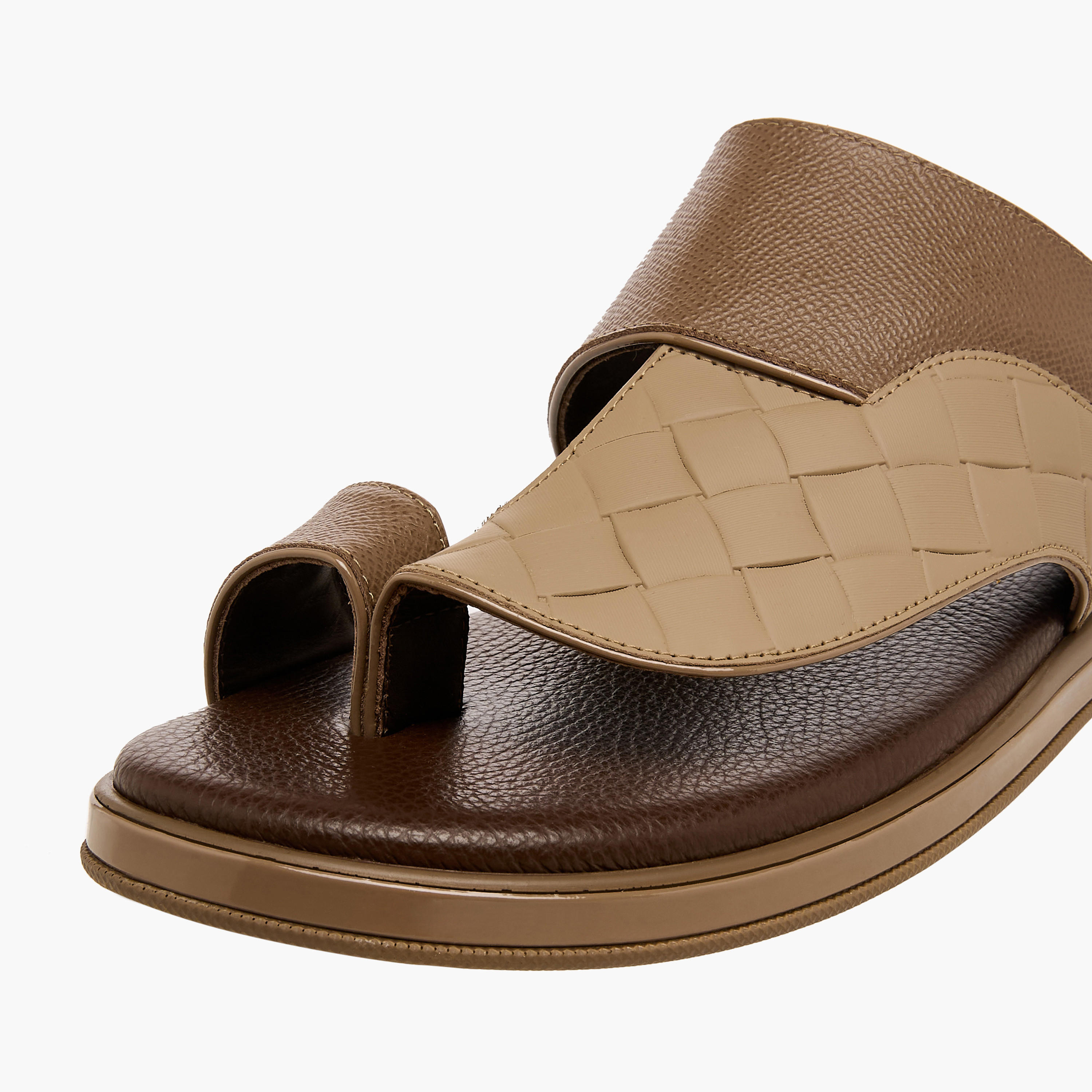صندل عربي جلد للرجال من الواحة-men-shoes-sandals-image-4