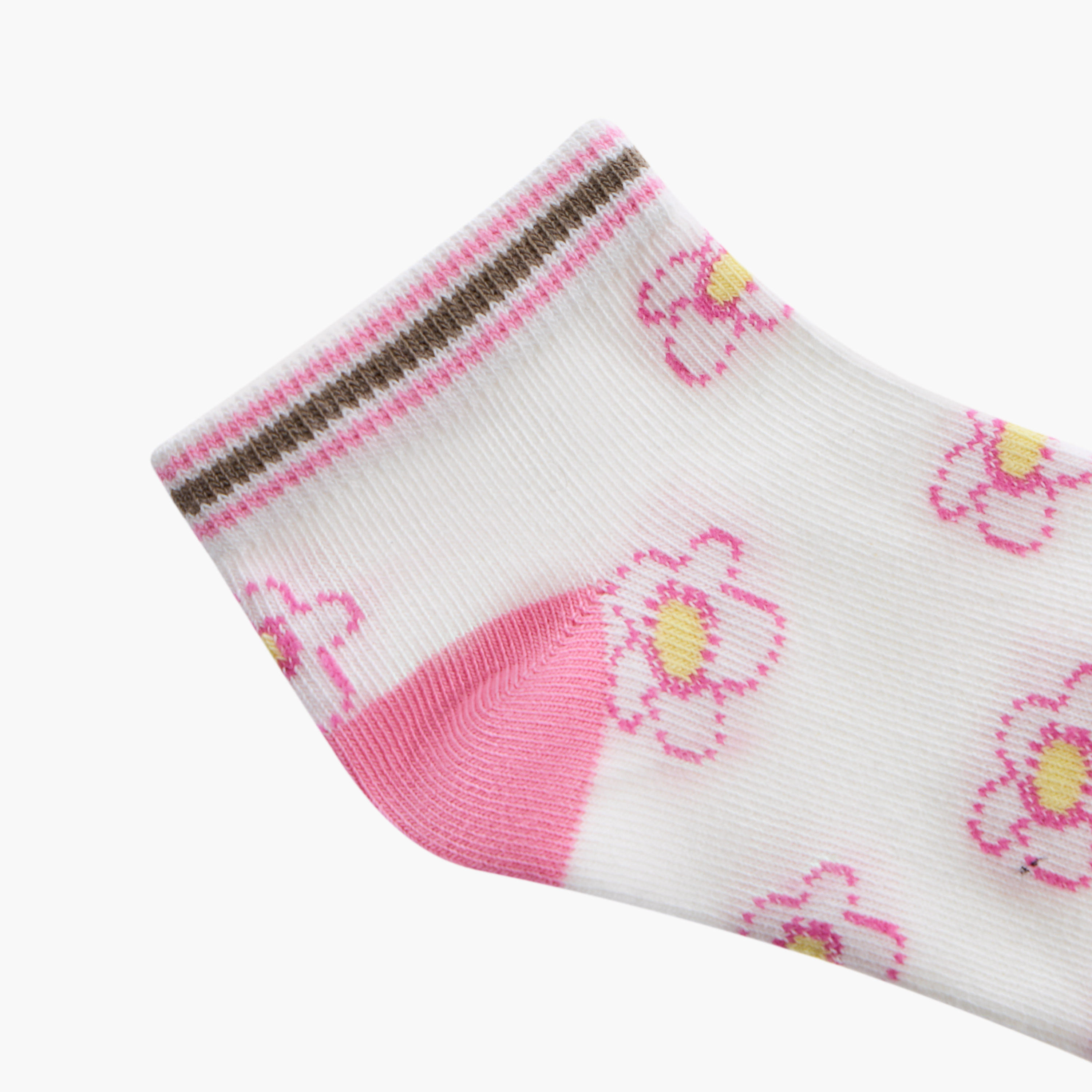 Little Missy Girls Ankle Length Socks - Set of 5-girls-accessories-socks-image-5