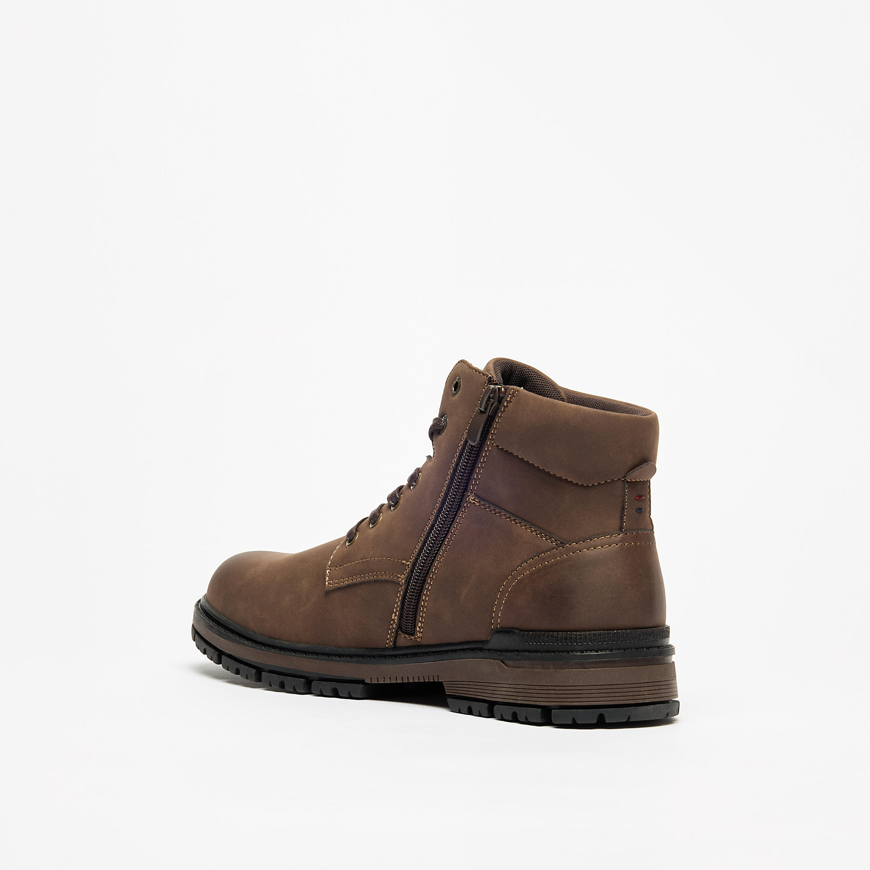 بوت سادة برباط إغلاق للرجال من لي كوبر-men-shoes-boots-image-2