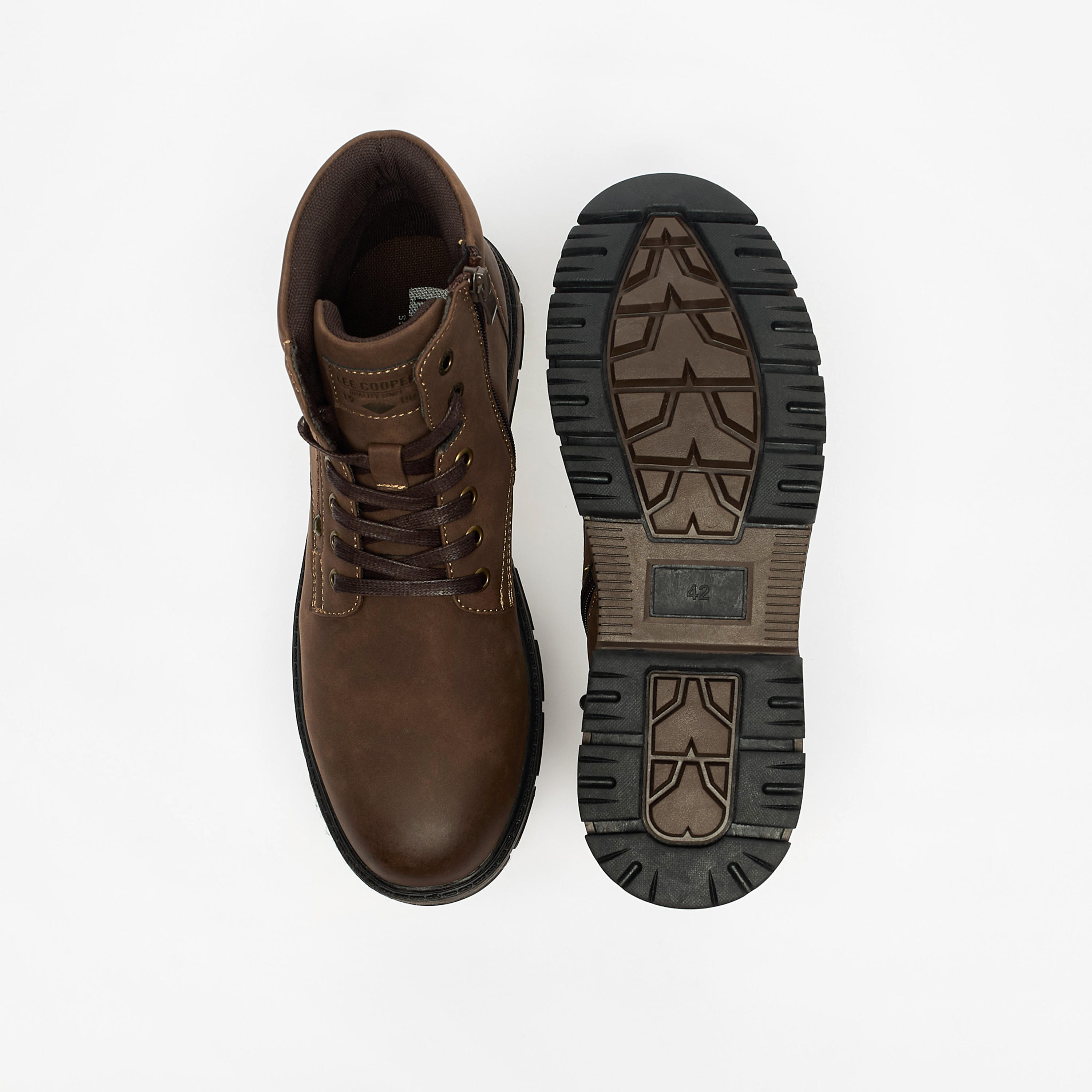 بوت سادة برباط إغلاق للرجال من لي كوبر-men-shoes-boots-image-4