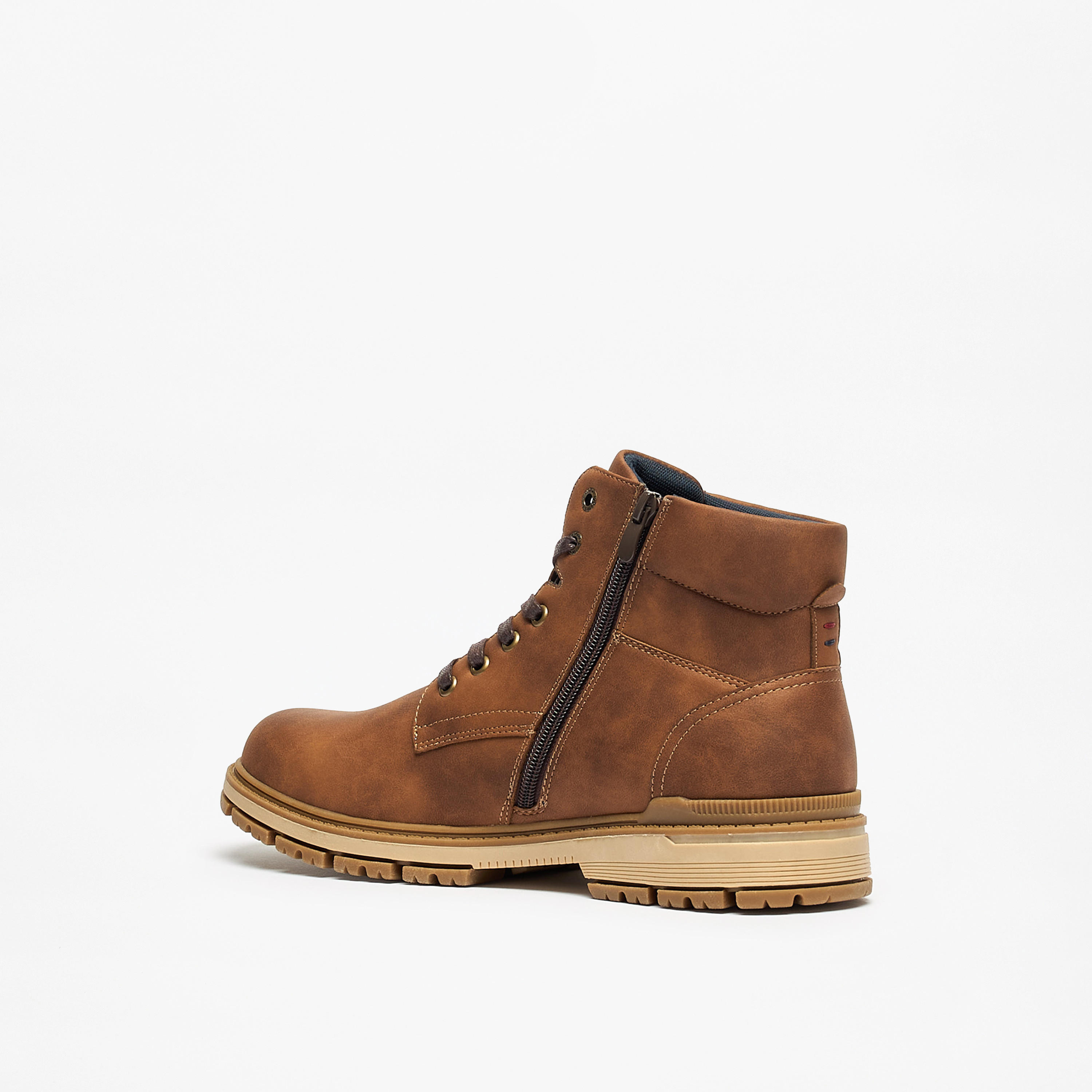 بوت سادة برباط إغلاق للرجال من لي كوبر-men-shoes-boots-image-2