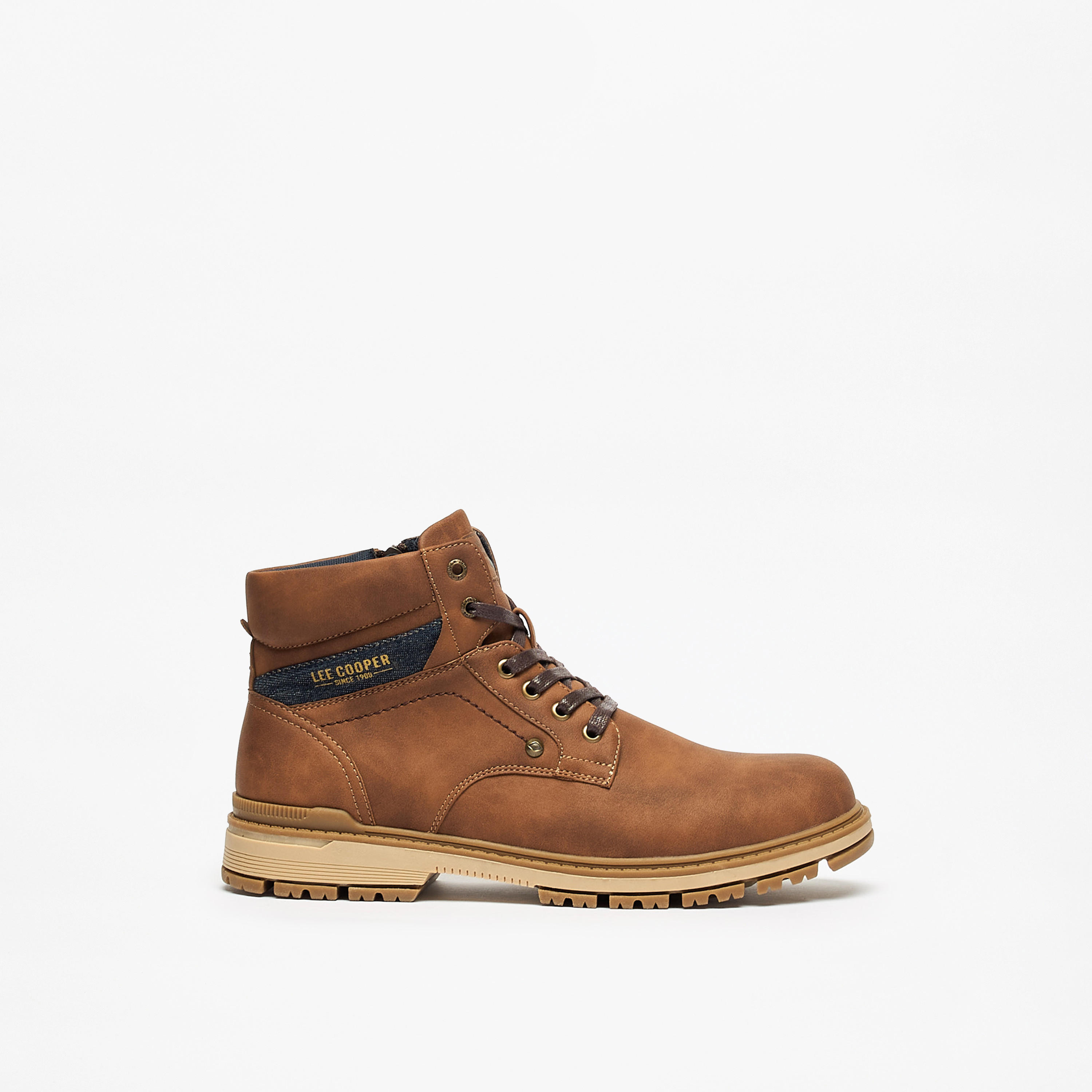 بوت سادة برباط إغلاق للرجال من لي كوبر-men-shoes-boots-image-3