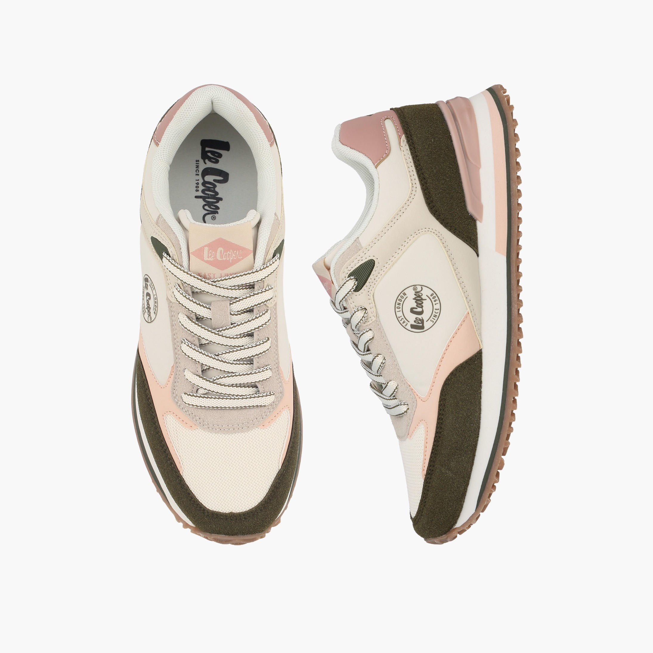 Lee Cooper Women Colourblock Lace-Up Ankle Sneakers-women-shoes-sneakers-image-1