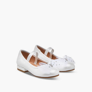 Flora Bella Bow Accent Slip-On Ballerina Shoes-girls-shoes-ballerinas-image-1
