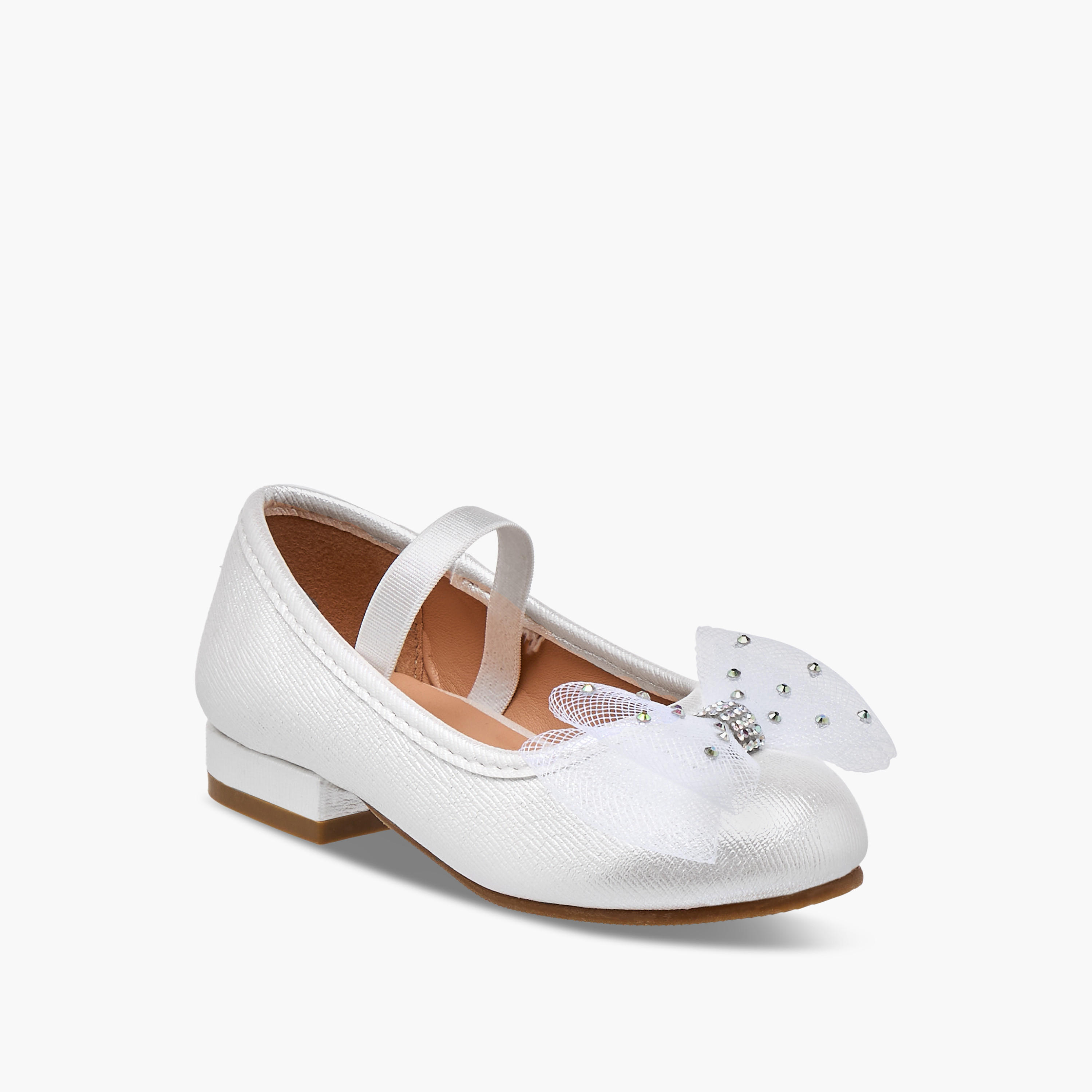 Flora Bella Bow Accent Slip-On Ballerina Shoes-girls-shoes-ballerinas-image-2