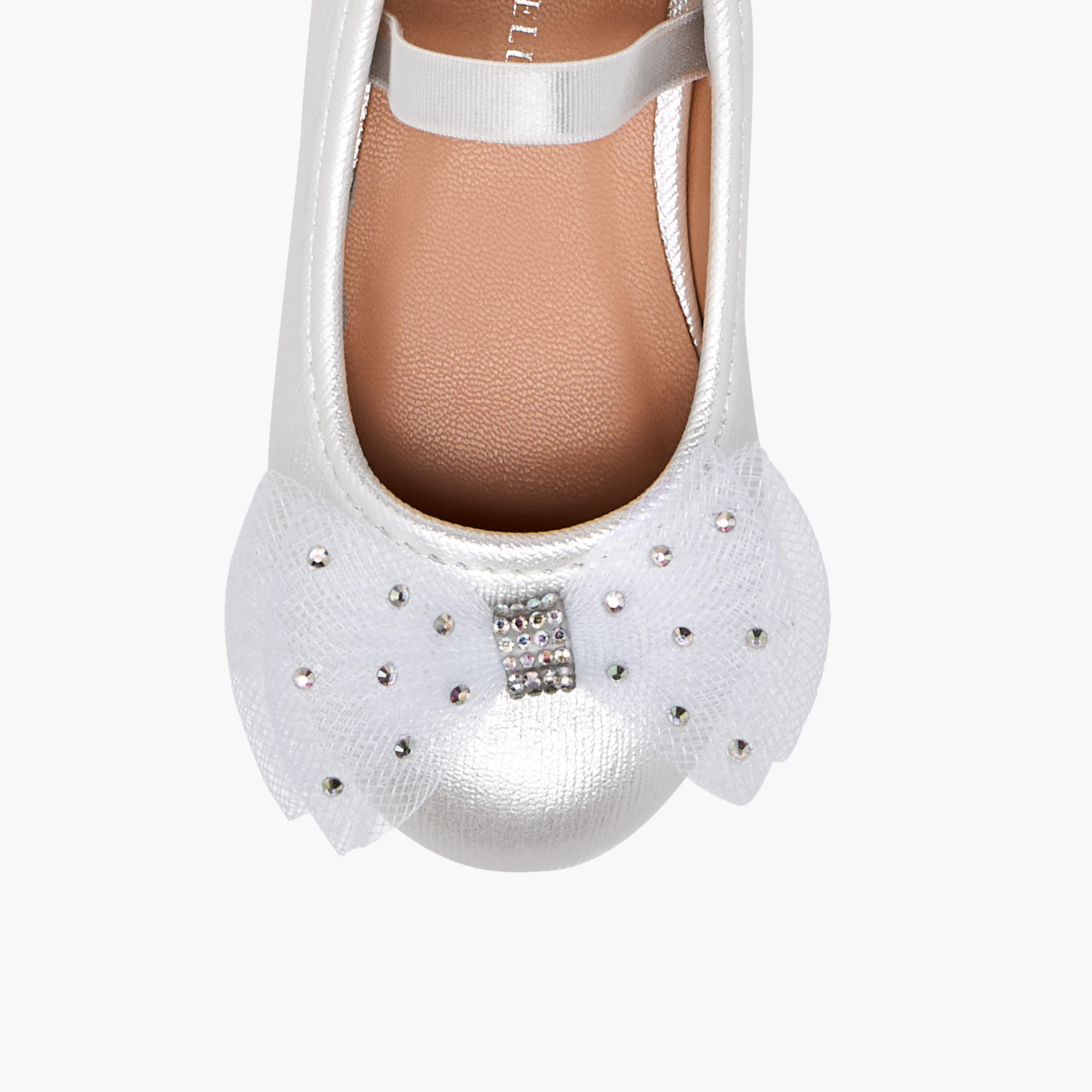 Flora Bella Bow Accent Slip-On Ballerina Shoes-girls-shoes-ballerinas-image-4