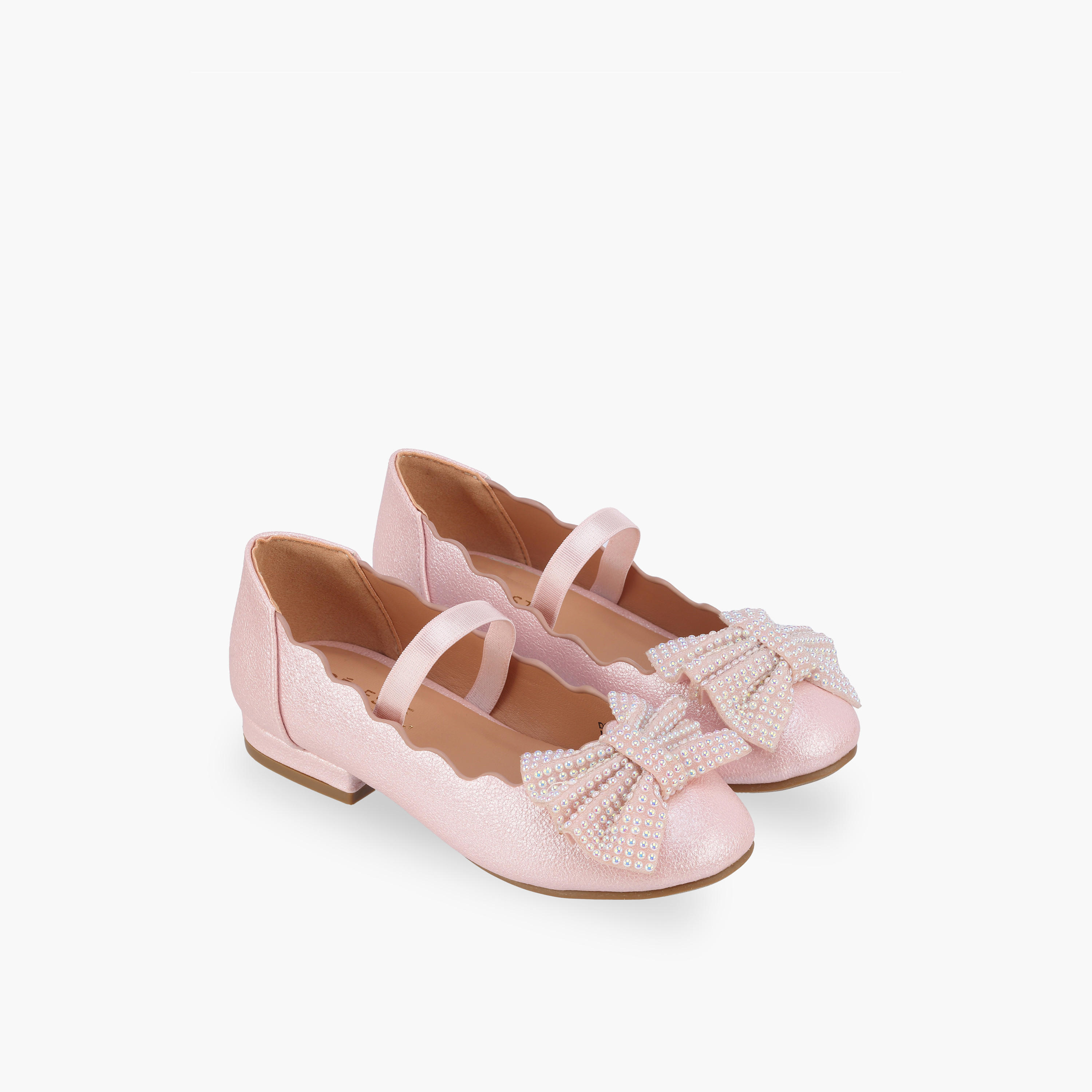 Celeste Girls Elasticated Strap Ballerina Shoes-girls-shoes-ballerinas-image-1