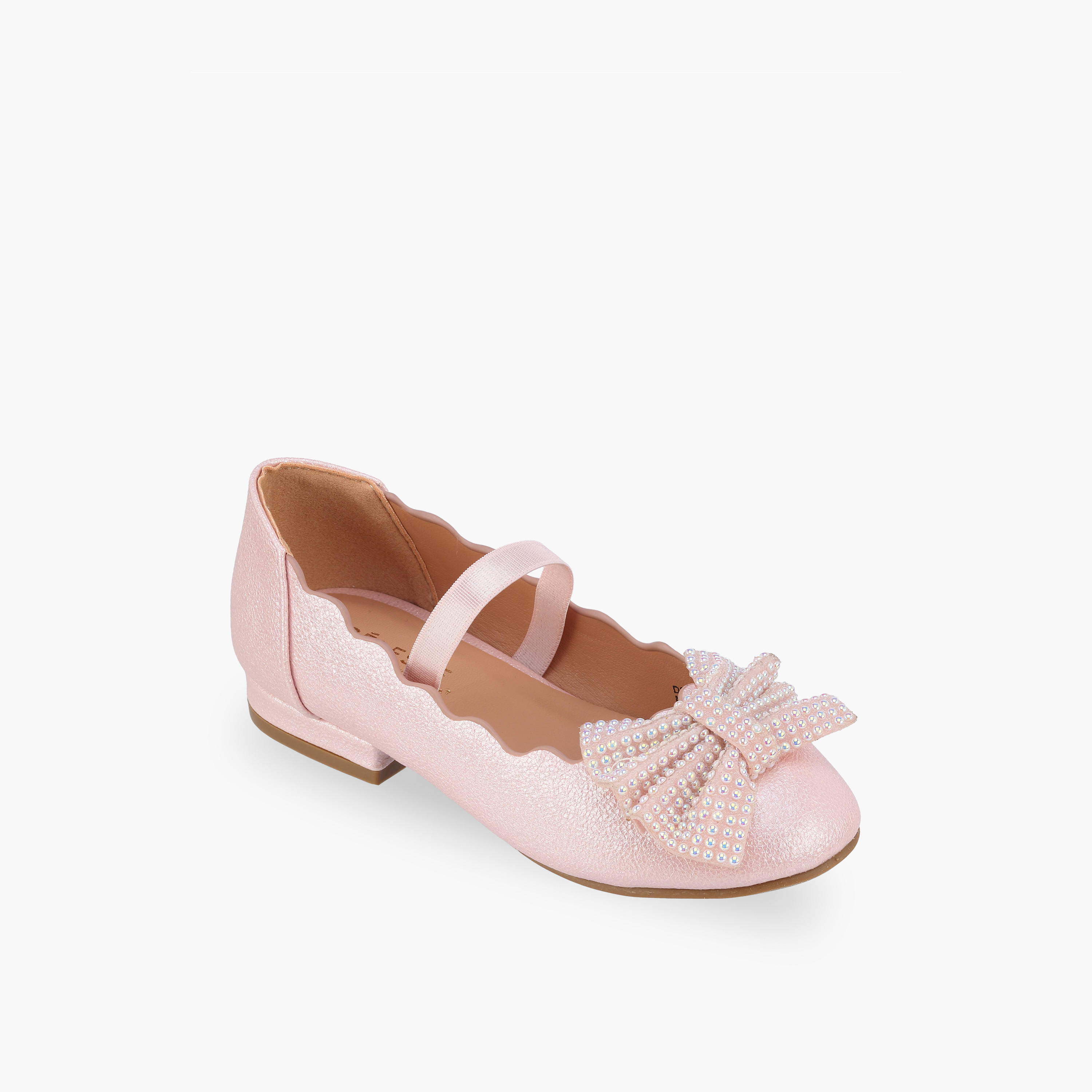 Celeste Girls Elasticated Strap Ballerina Shoes-girls-shoes-ballerinas-image-2
