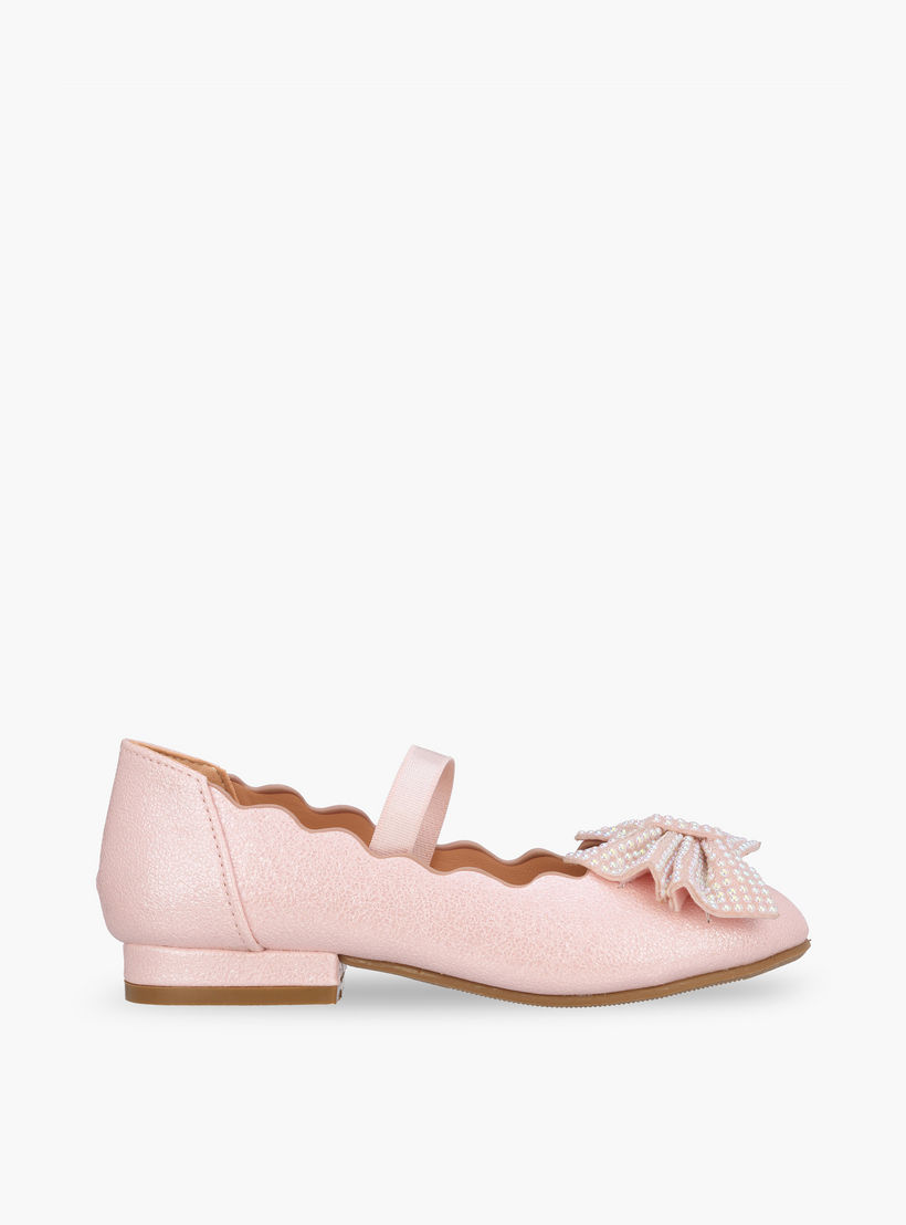 Celeste Girls Elasticated Strap Ballerina Shoes-girls-shoes-ballerinas-image-3