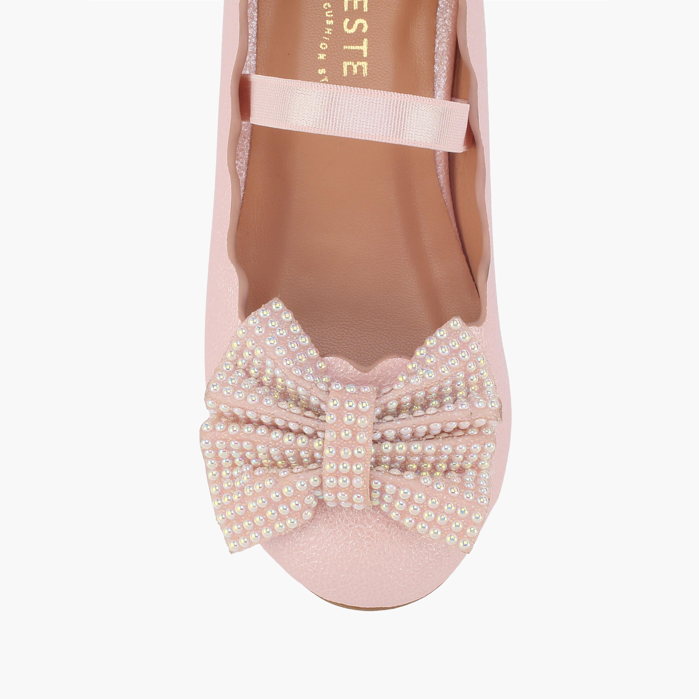 Celeste Girls Elasticated Strap Ballerina Shoes-girls-shoes-ballerinas-image-4