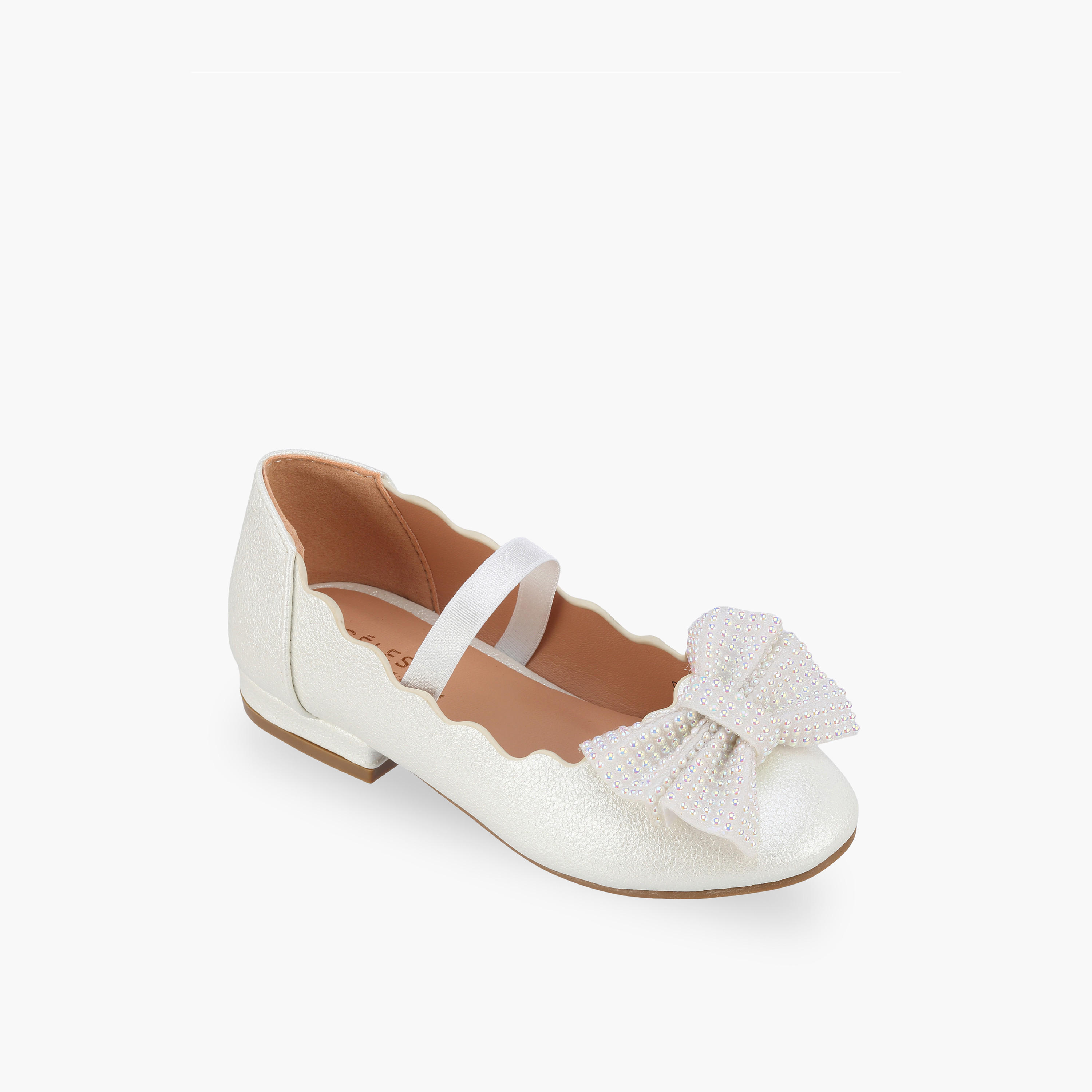 Celeste Girls Elasticated Strap Ballerina Shoes-girls-shoes-ballerinas-image-2