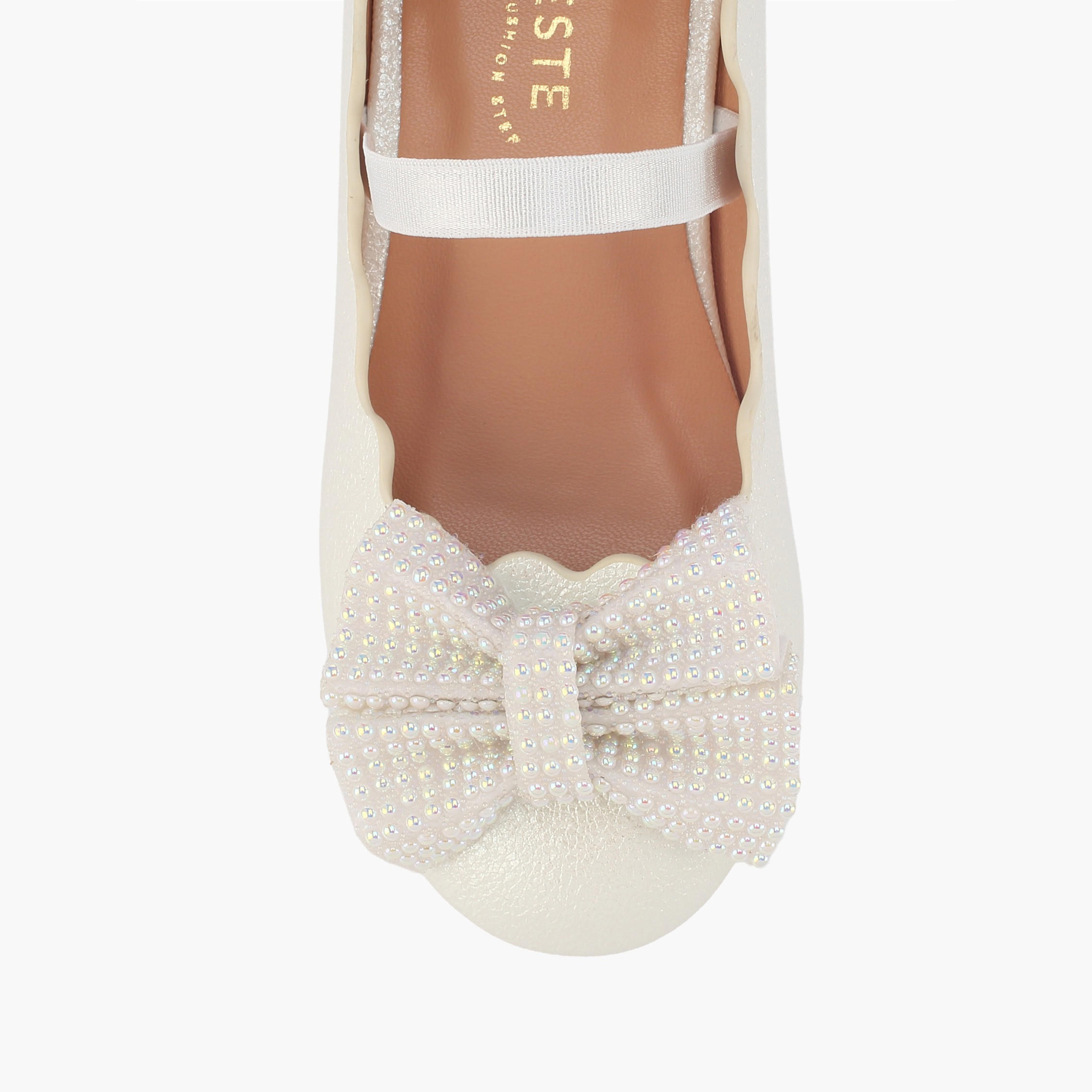 Celeste Girls Elasticated Strap Ballerina Shoes-girls-shoes-ballerinas-image-4