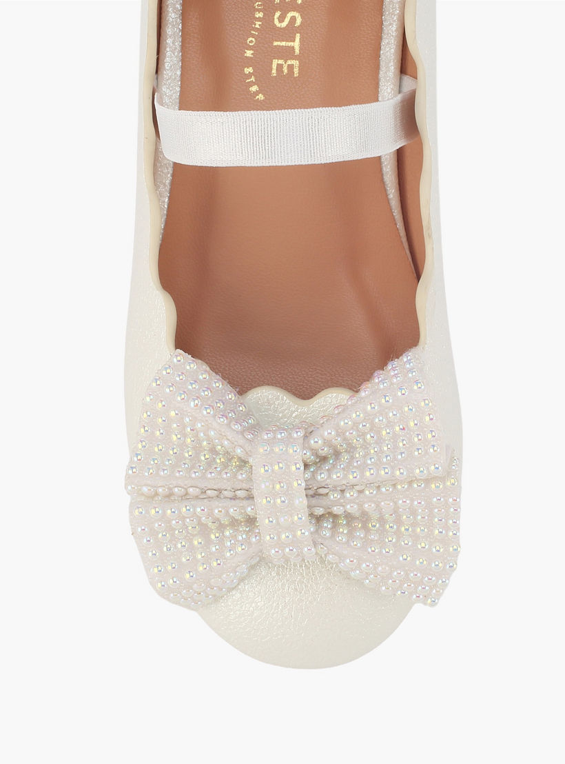 Celeste Girls Elasticated Strap Ballerina Shoes-girls-shoes-ballerinas-image-4