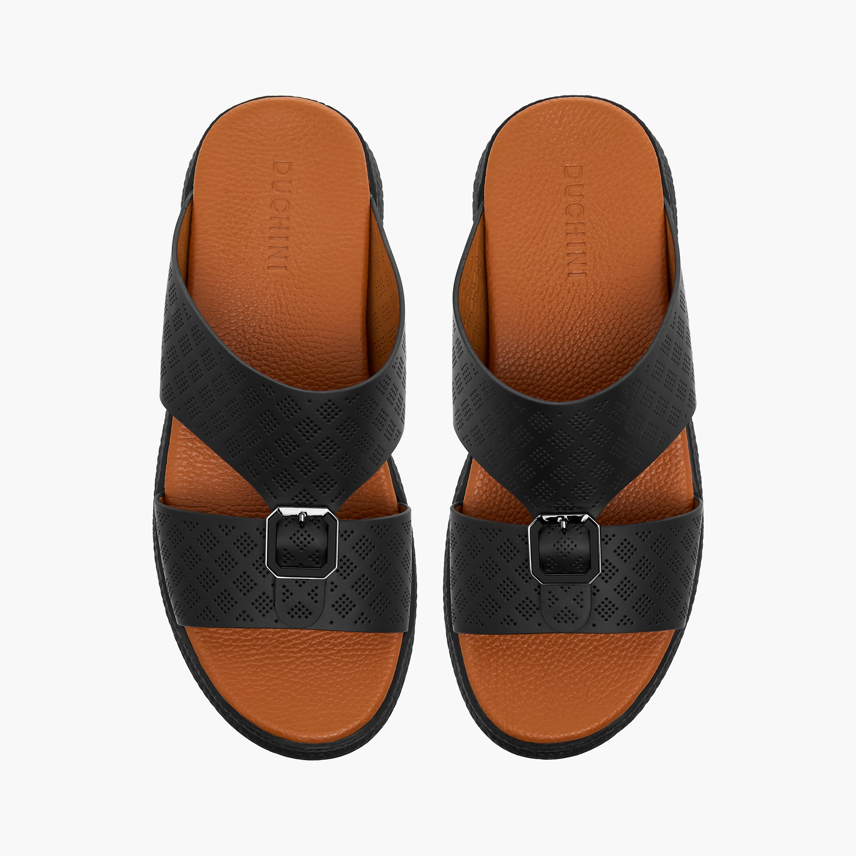 صندل عربي بأحزمة مثقّبة للرجال من دوتشيني-men-shoes-sandals-image-1