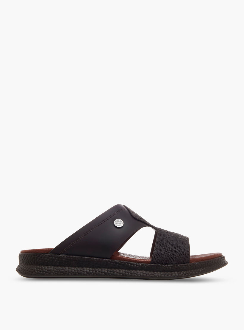 Duchini Men Textured Strap Arabic Sandals-men-shoes-sandals-image-3
