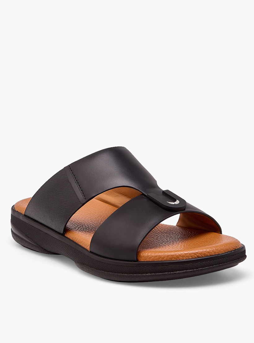 Duchini Men Solid Leather Arabic Sandals-men-shoes-sandals-image-2