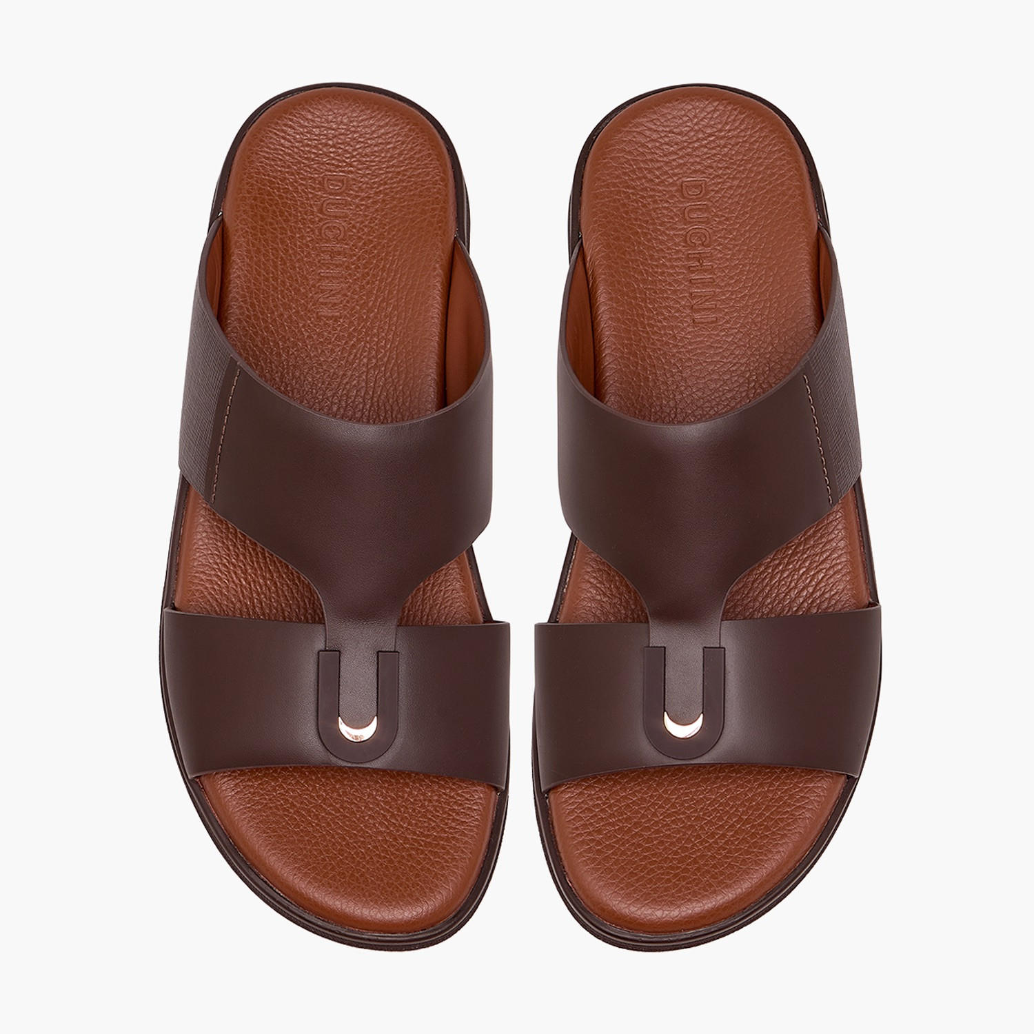 Duchini Men Solid Leather Arabic Sandals-men-shoes-sandals-image-1