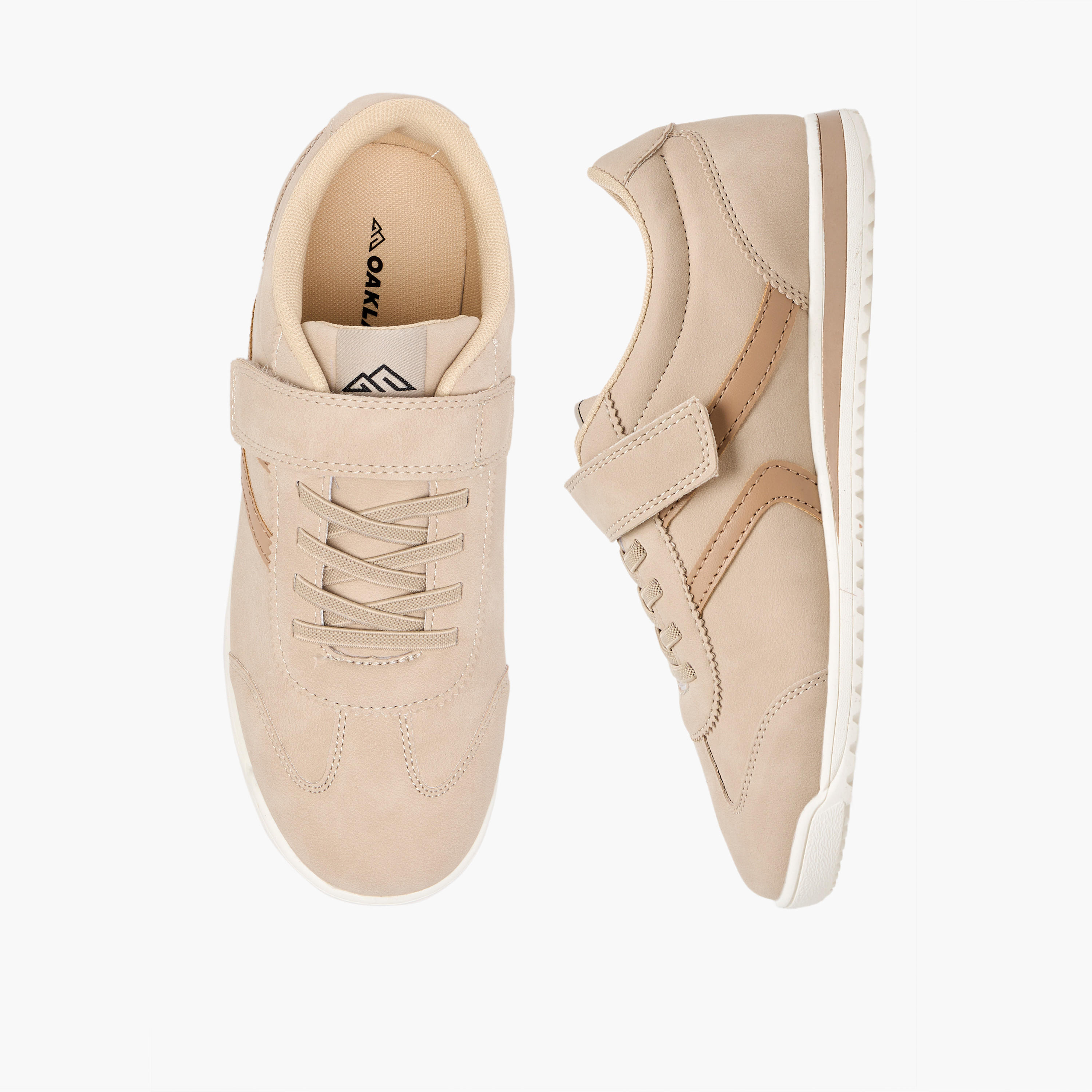 Oaklan by Shoexpress Girls Hook & Loop Ankle Sneakers-girls-shoes-sneakers-image-1