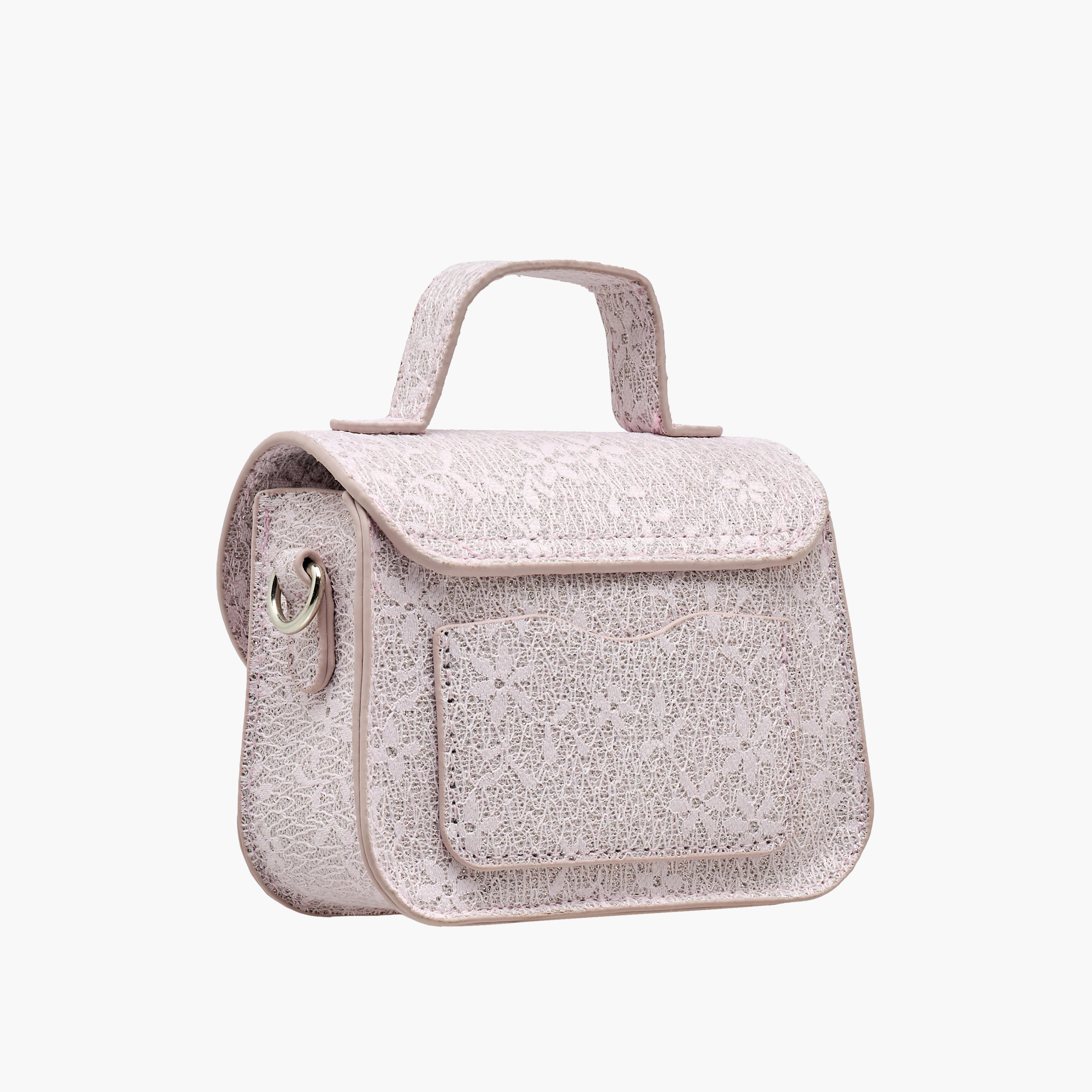 شنطة كروس بودي بزينة فيونكة وحزام قابل للفصل من فلورا بيلا-girls-accessories-bags-image-4
