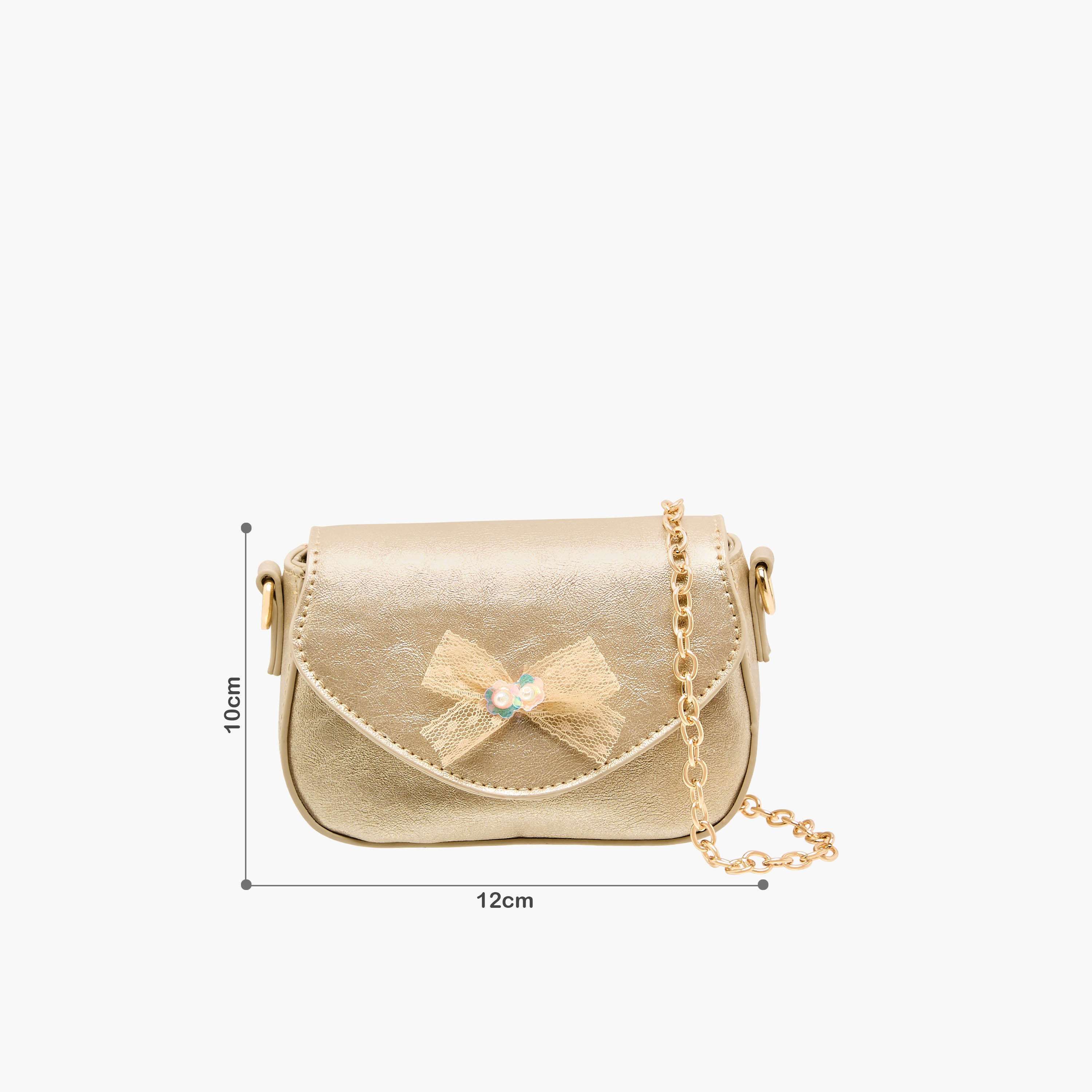 Flora Bella Bow Embellished Crossbody Bag with Chain Strap-girls-accessories-bags-image-2