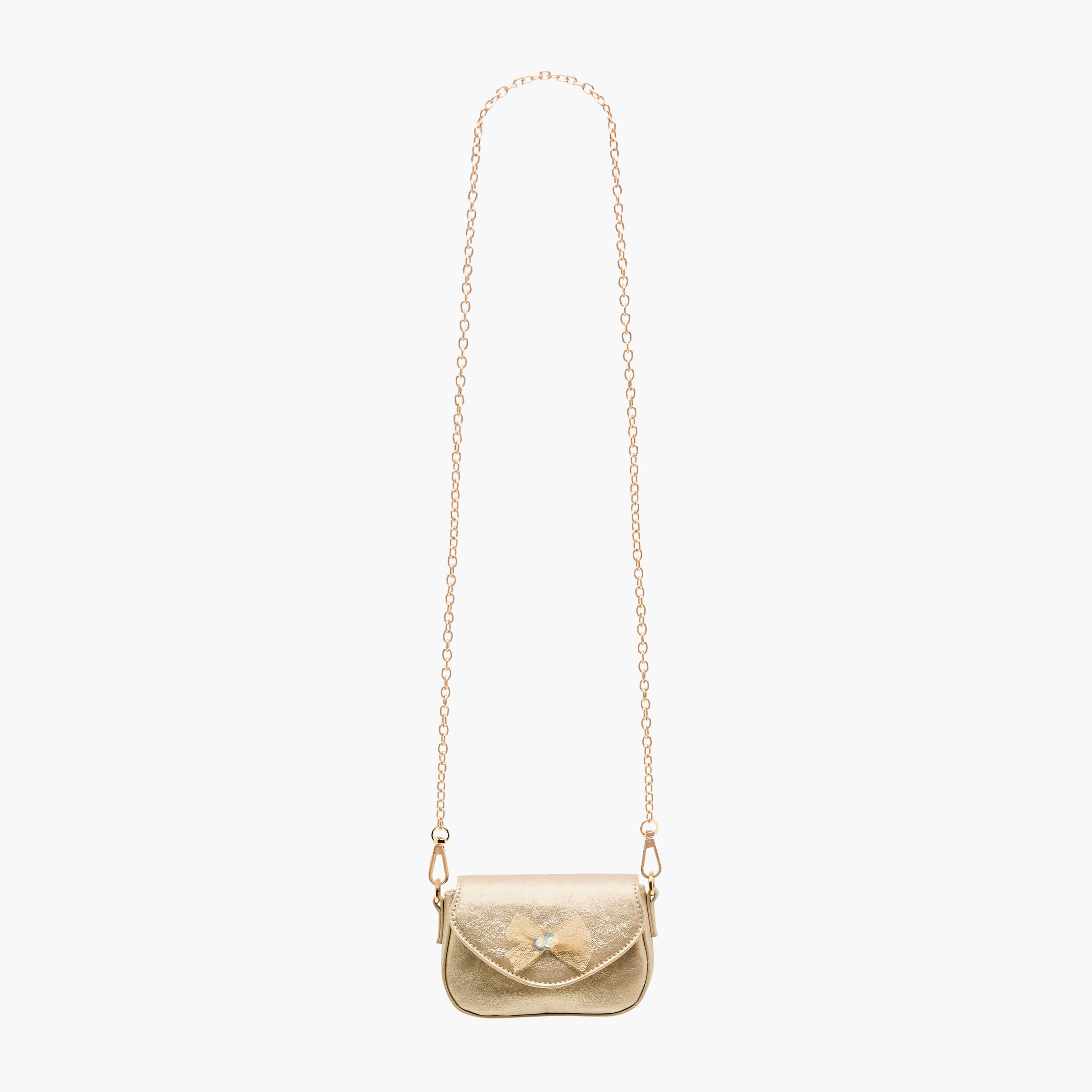 Flora Bella Bow Embellished Crossbody Bag with Chain Strap-girls-accessories-bags-image-3