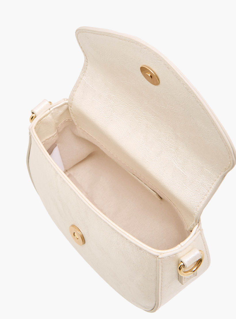 شنطة كروس بودي بزينة فيونكة وحزام سلسلة من فلورا بيلا-girls-accessories-bags-image-8