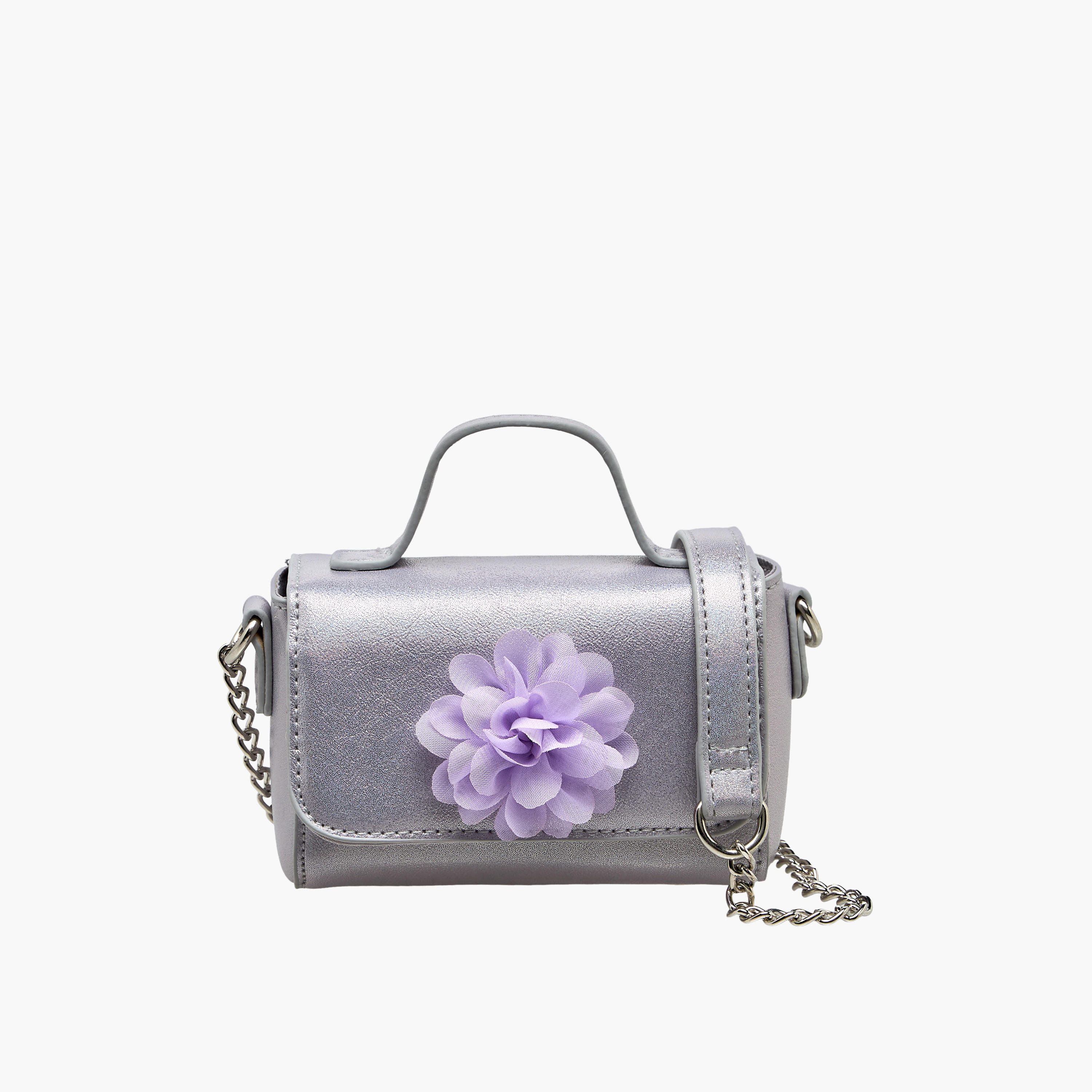 Flora Bella Floral Accent Crossbody Bag with Chain Strap-girls-accessories-bags-image-1