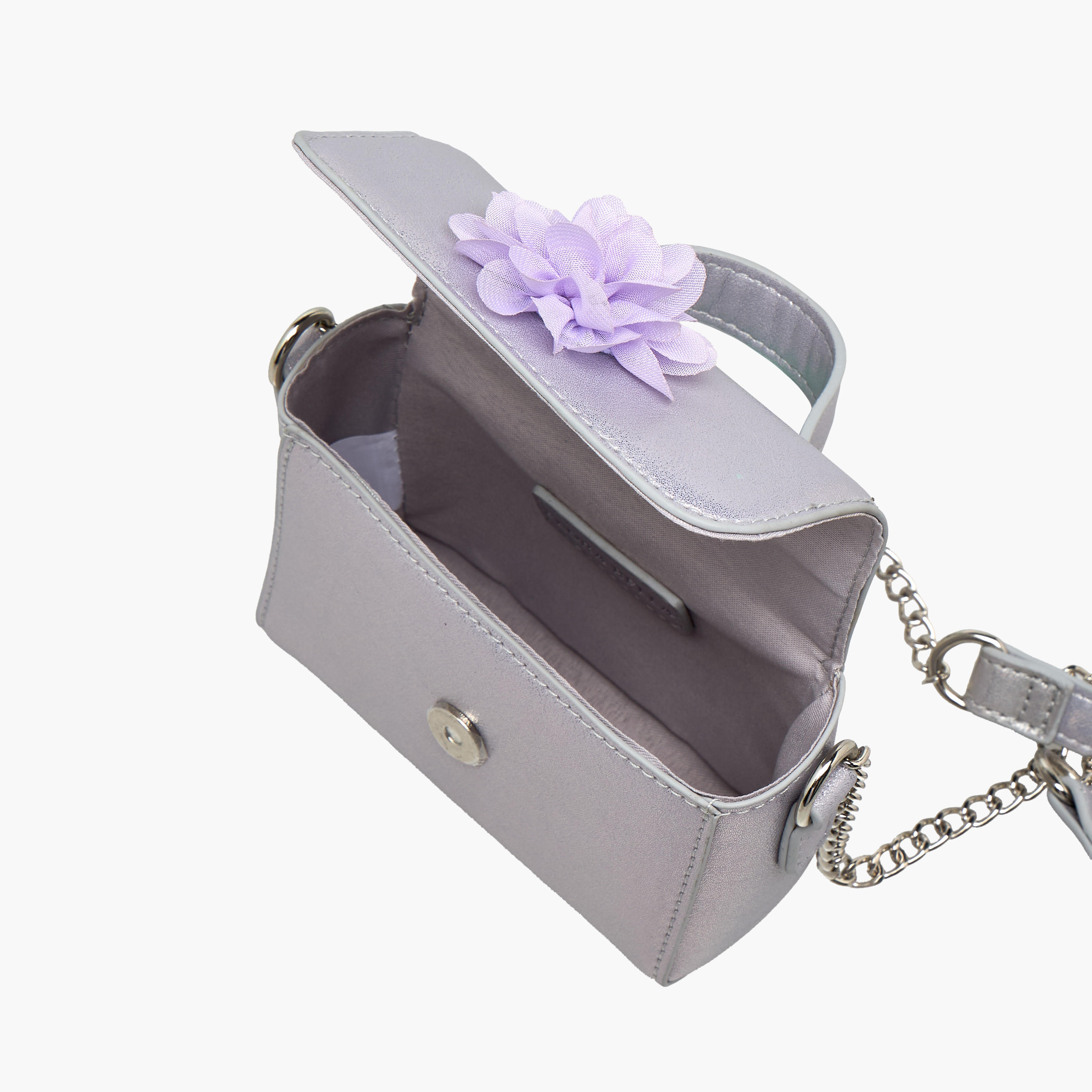 Flora Bella Floral Accent Crossbody Bag with Chain Strap-girls-accessories-bags-image-8