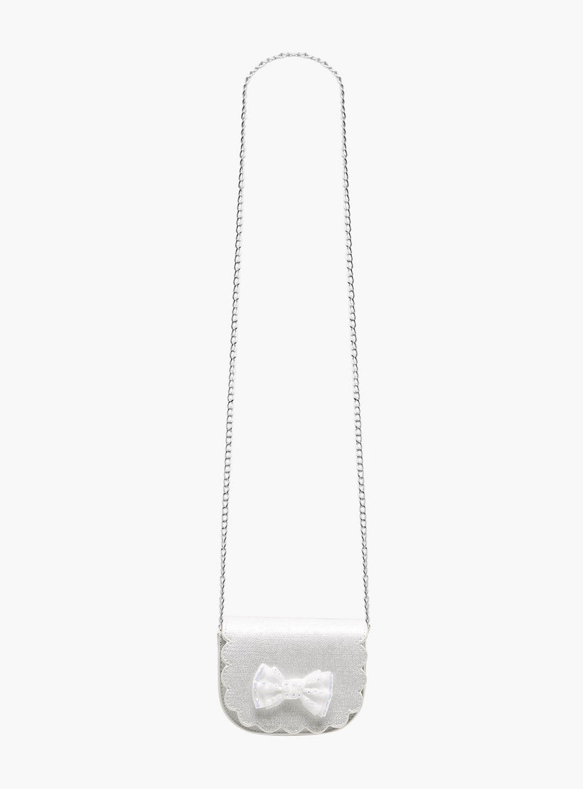 شنطة كروس بودي بحواف مموجة وحزام سلسلة من فلورا بيلا-girls-accessories-bags-image-3