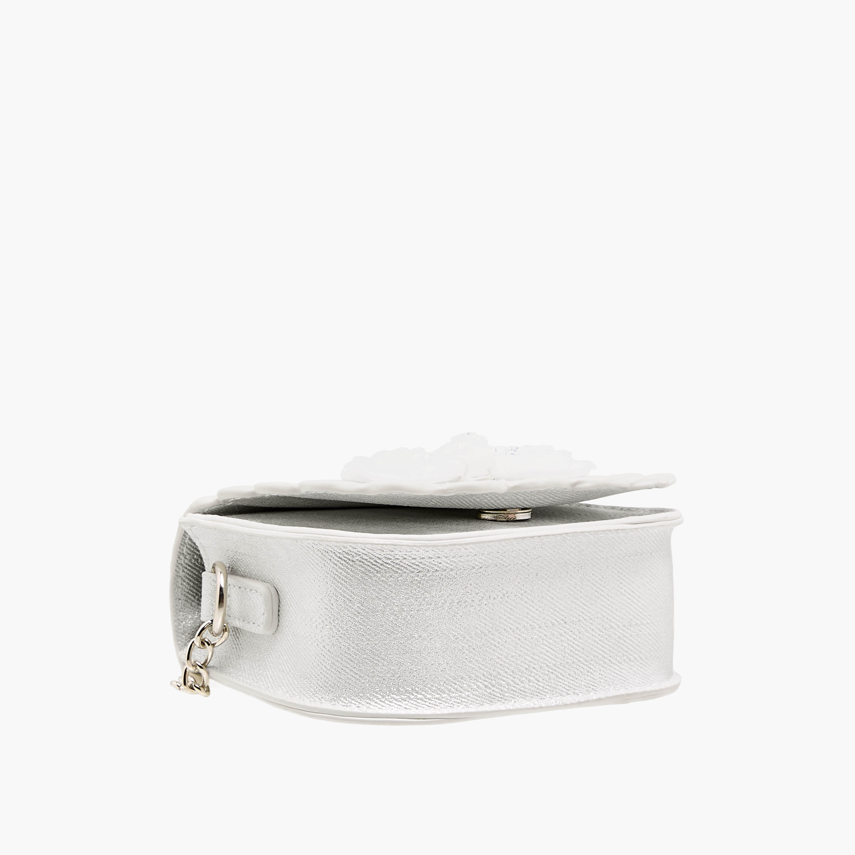 شنطة كروس بودي بحواف مموجة وحزام سلسلة من فلورا بيلا-girls-accessories-bags-image-7