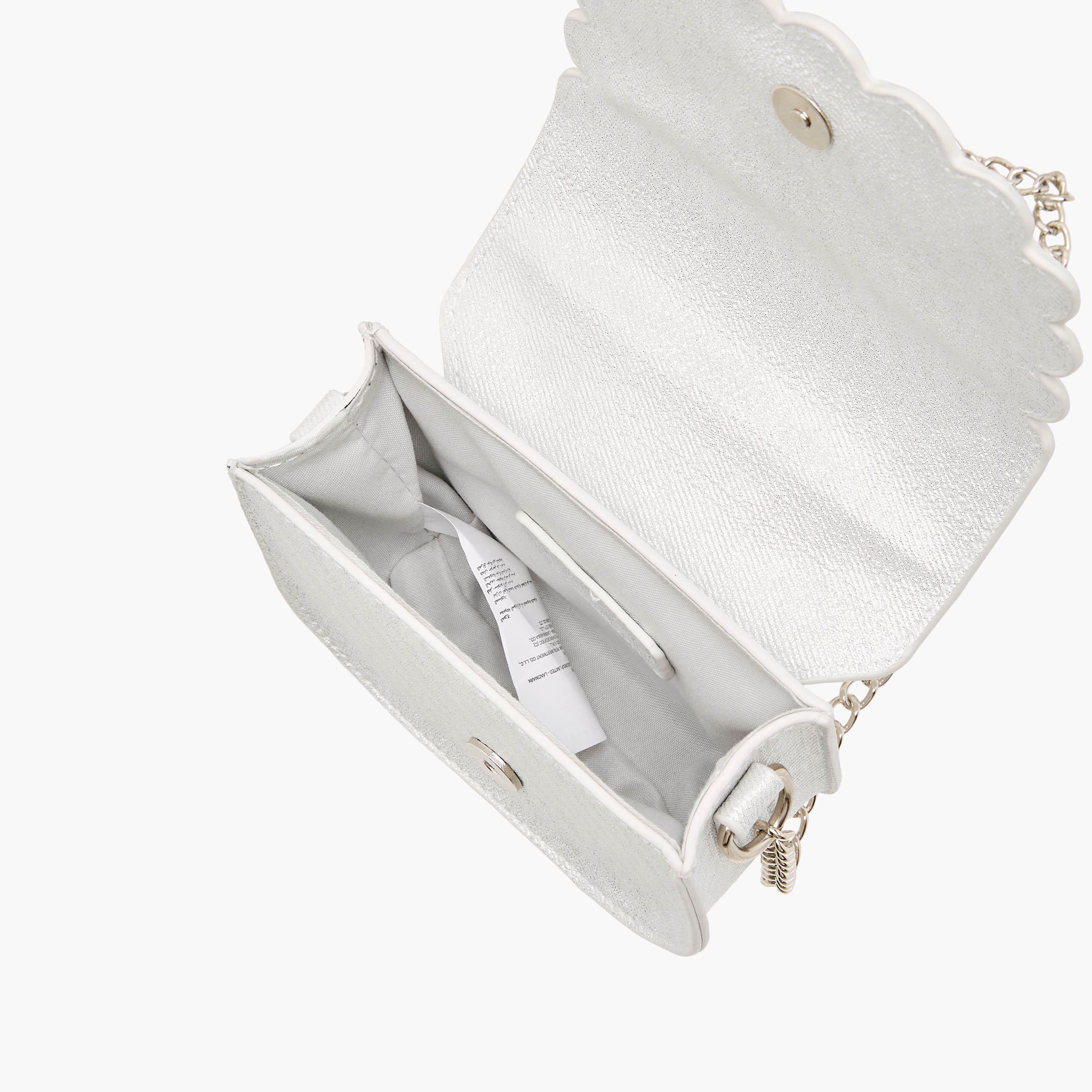 شنطة كروس بودي بحواف مموجة وحزام سلسلة من فلورا بيلا-girls-accessories-bags-image-8