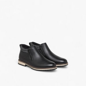 LBL by Shoexpress Men Panelled Ankle Boots-men-winterwear-boots-image-1