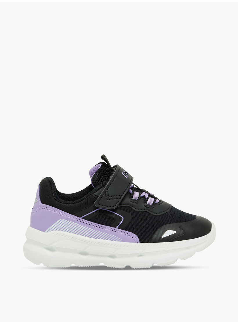 Dash Girls Colourblock Hook & Loop Sports Shoes-girls-shoes-sneakers-image-3