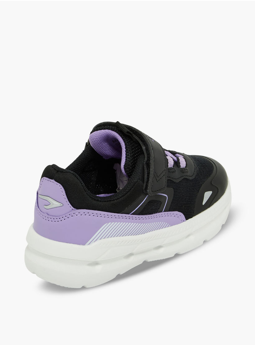 Dash Girls Colourblock Hook & Loop Sports Shoes-girls-shoes-sneakers-image-6