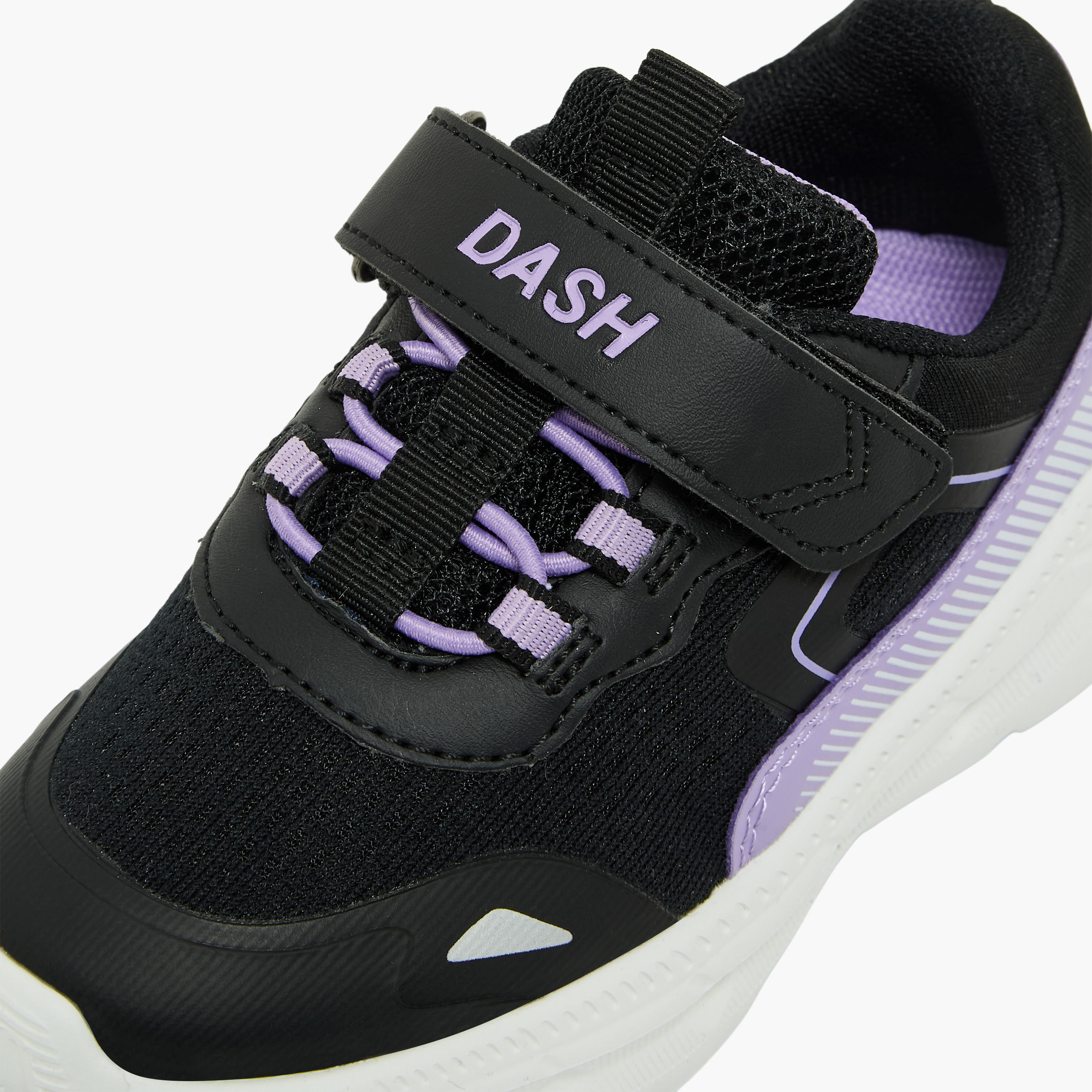 Dash Girls Colourblock Hook & Loop Sports Shoes-girls-shoes-sneakers-image-7