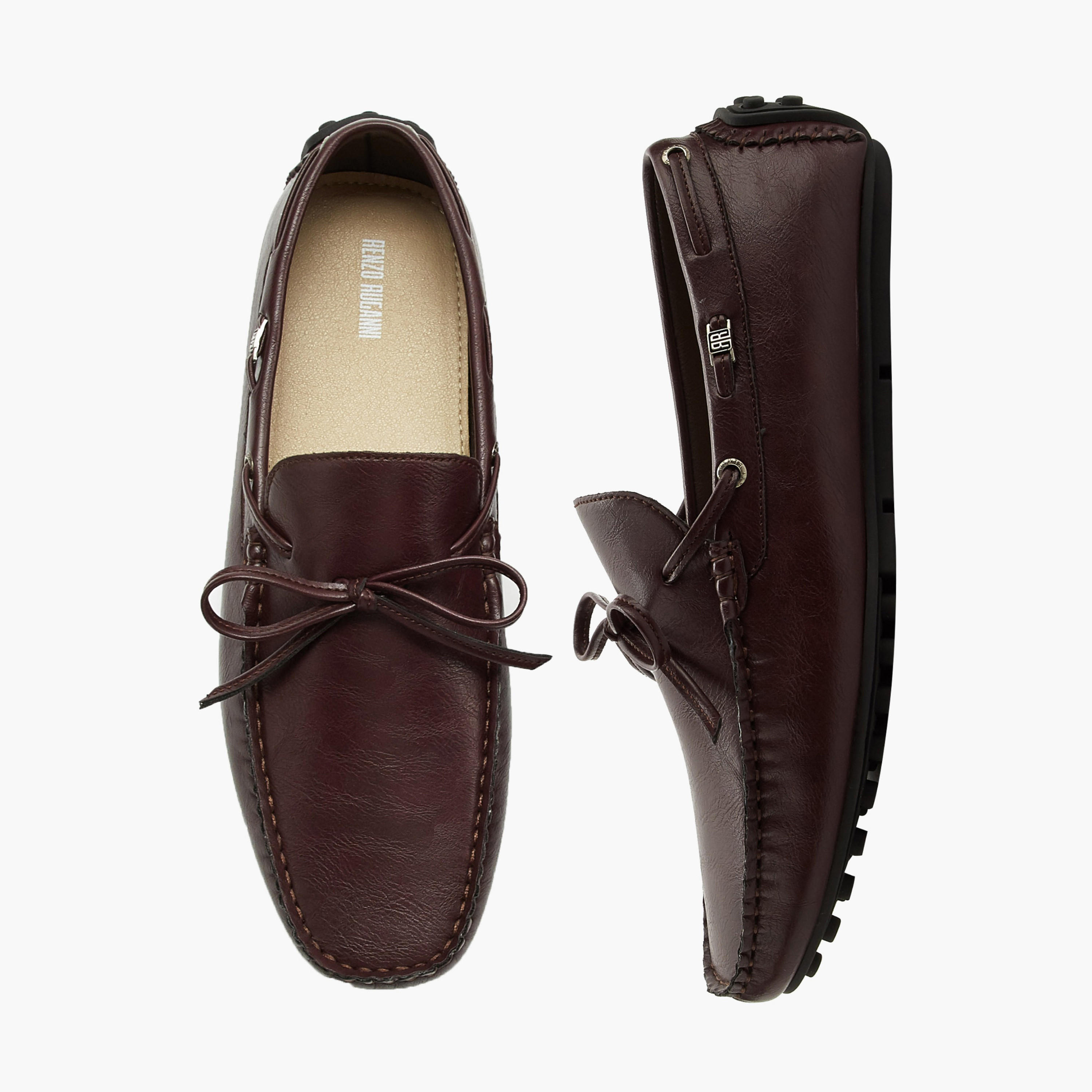 حذاء موكاسين سهل الارتداء بقصة فيونكة للرجال من رينزو روغاني-men-shoes-loafersandmoccasins-image-1