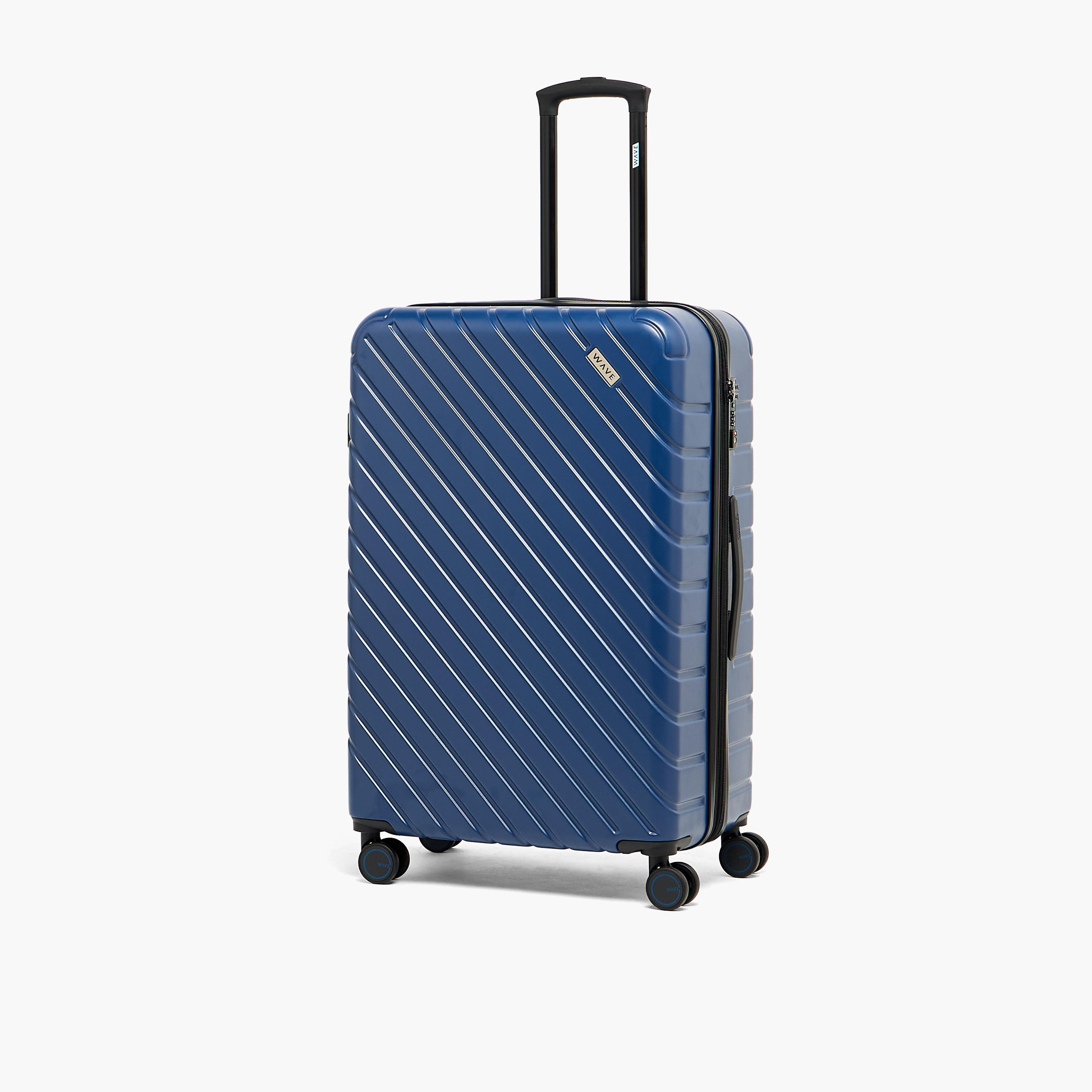 WAVE 2-Piece Textured Hardcase Trolley Bag with Retractable Handle-travel-luggagesandbags-luggage-image-2